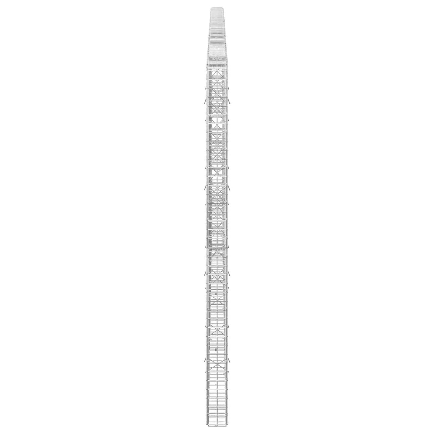 vidaXL Γκαμπιόν με Σύρμα 3,5 mm και Πλέγμα 5x5 cm 400x10x200 εκ
