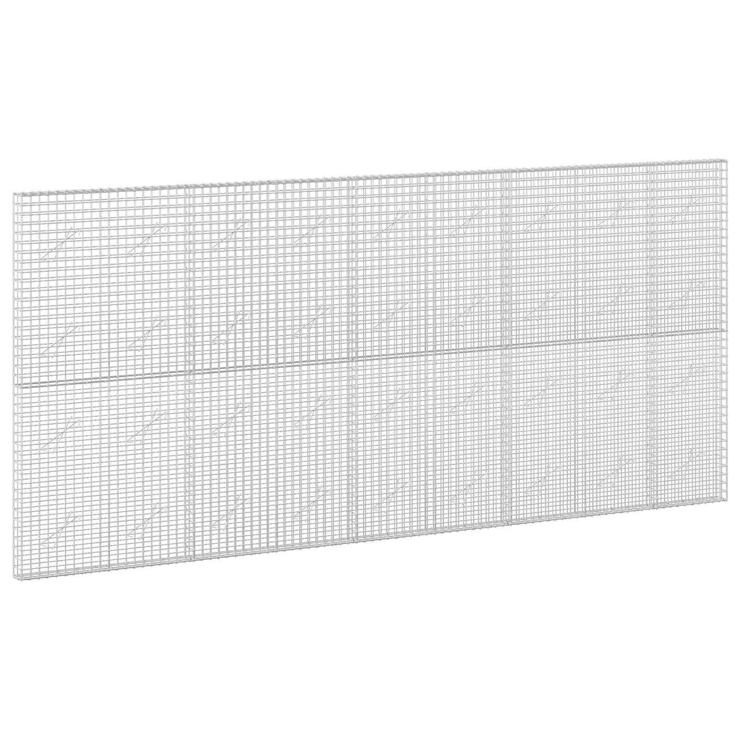 vidaXL Γκαμπιόν με Σύρμα 3,5 mm και Πλέγμα 5x5 cm 450x10x200 εκ