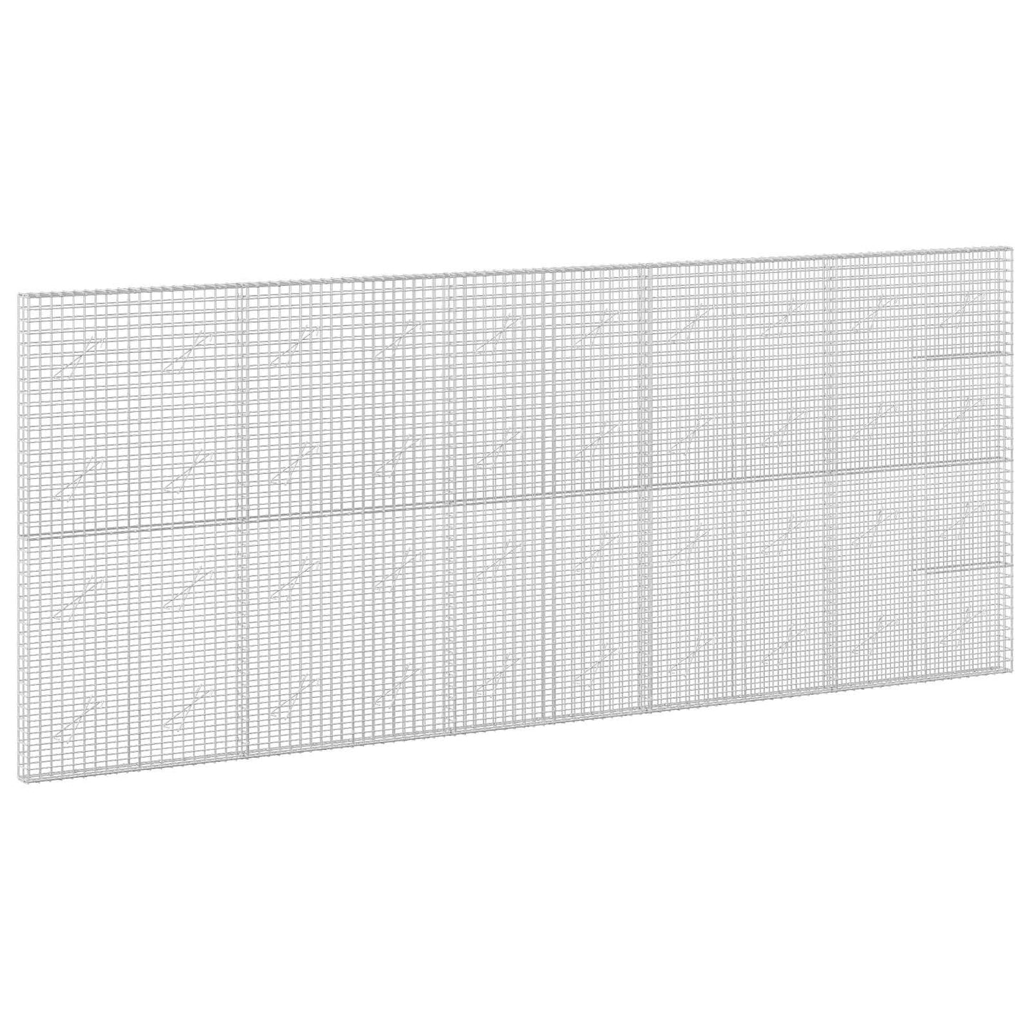 vidaXL Γκαμπιόν με Σύρμα 3,5 mm και Πλέγμα 5x5 cm 500x10x200 εκ