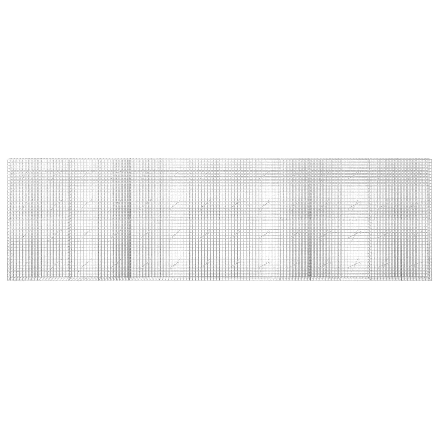 vidaXL Γκαμπιόν με Σύρμα 3,5 mm και Πλέγμα 5x5 cm 700x10x200 εκ