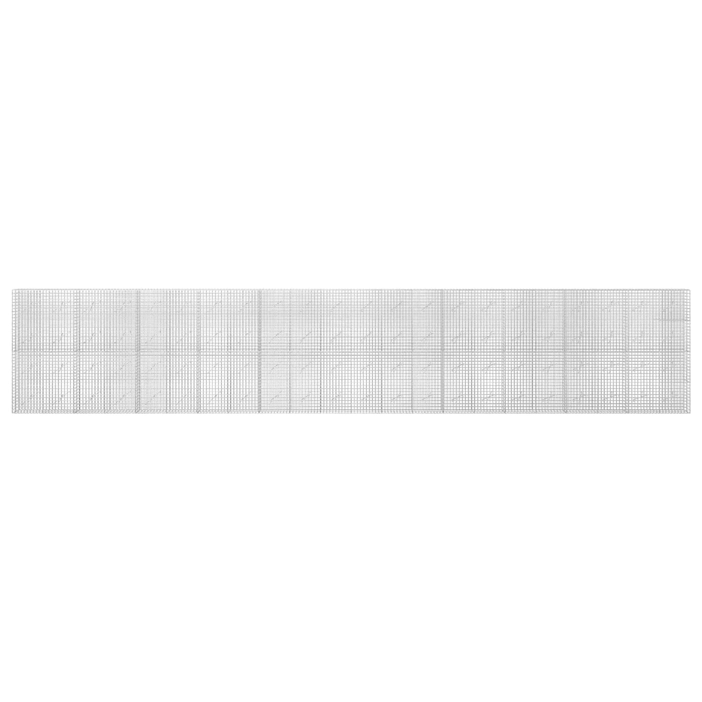vidaXL Γκαμπιόν με Σύρμα 3,5 mm και Πλέγμα 5x5 cm 1100x10x200 εκ