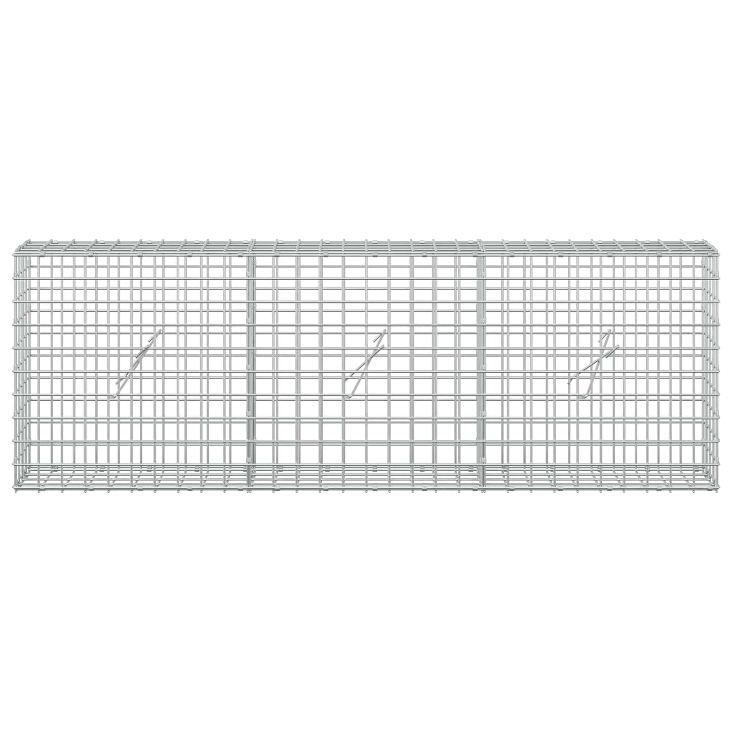 vidaXL Γκαμπιόν με Σύρμα 3,5 mm και Πλέγμα 5x5 cm 150x20x50 εκ