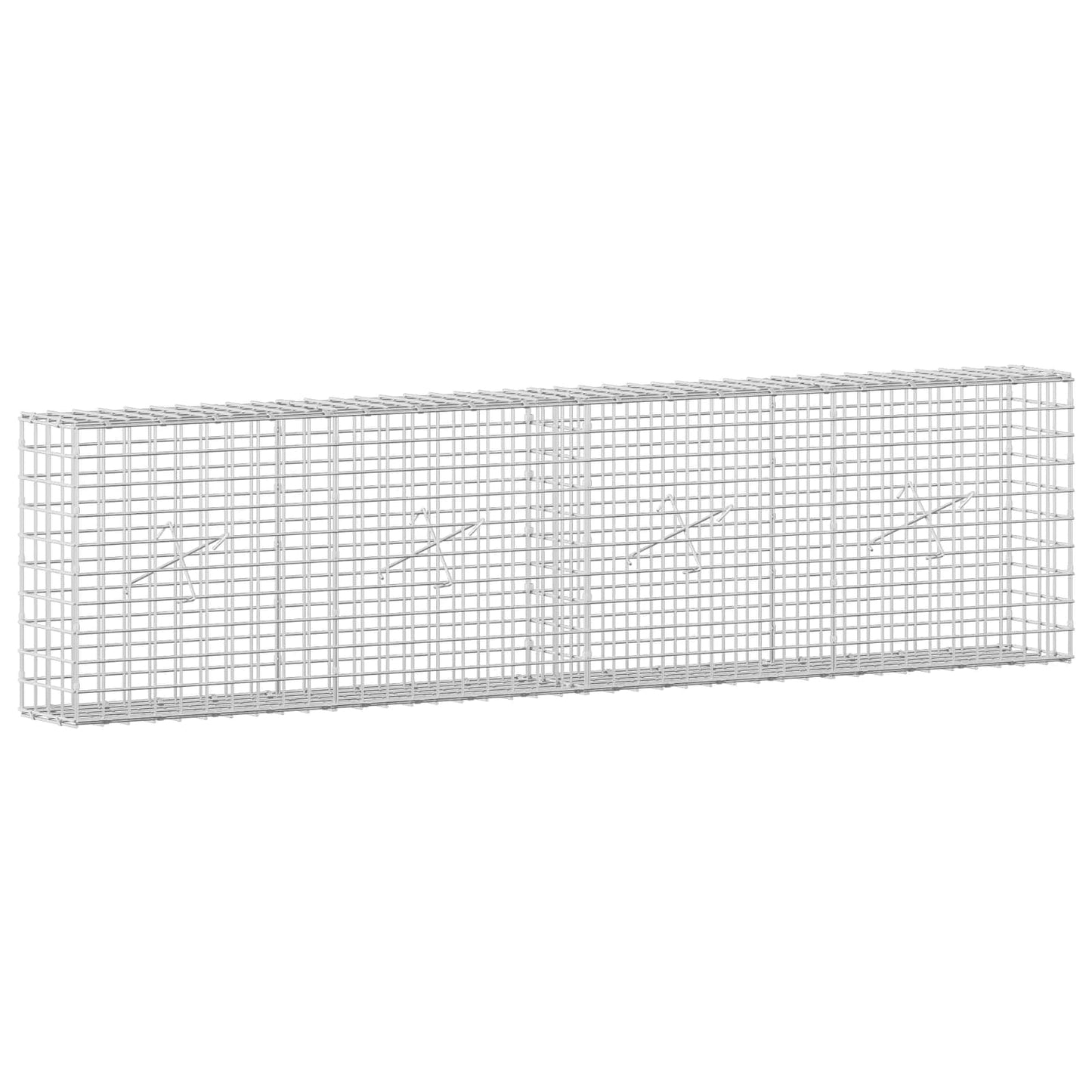 vidaXL Γκαμπιόν με Σύρμα 3,5 mm και Πλέγμα 5x5 cm 200x20x50 εκ