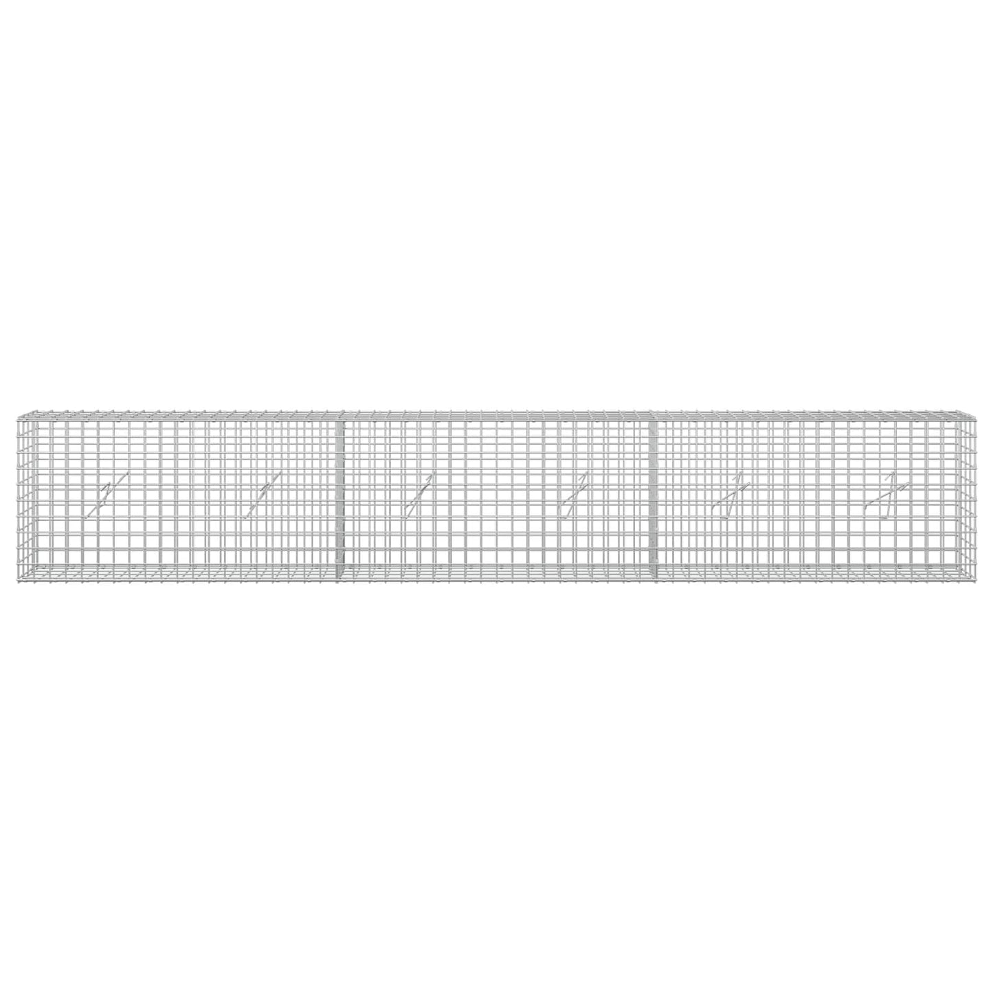 vidaXL Γκαμπιόν με Σύρμα 3,5 mm και Πλέγμα 5x5 cm 300x20x50 εκ