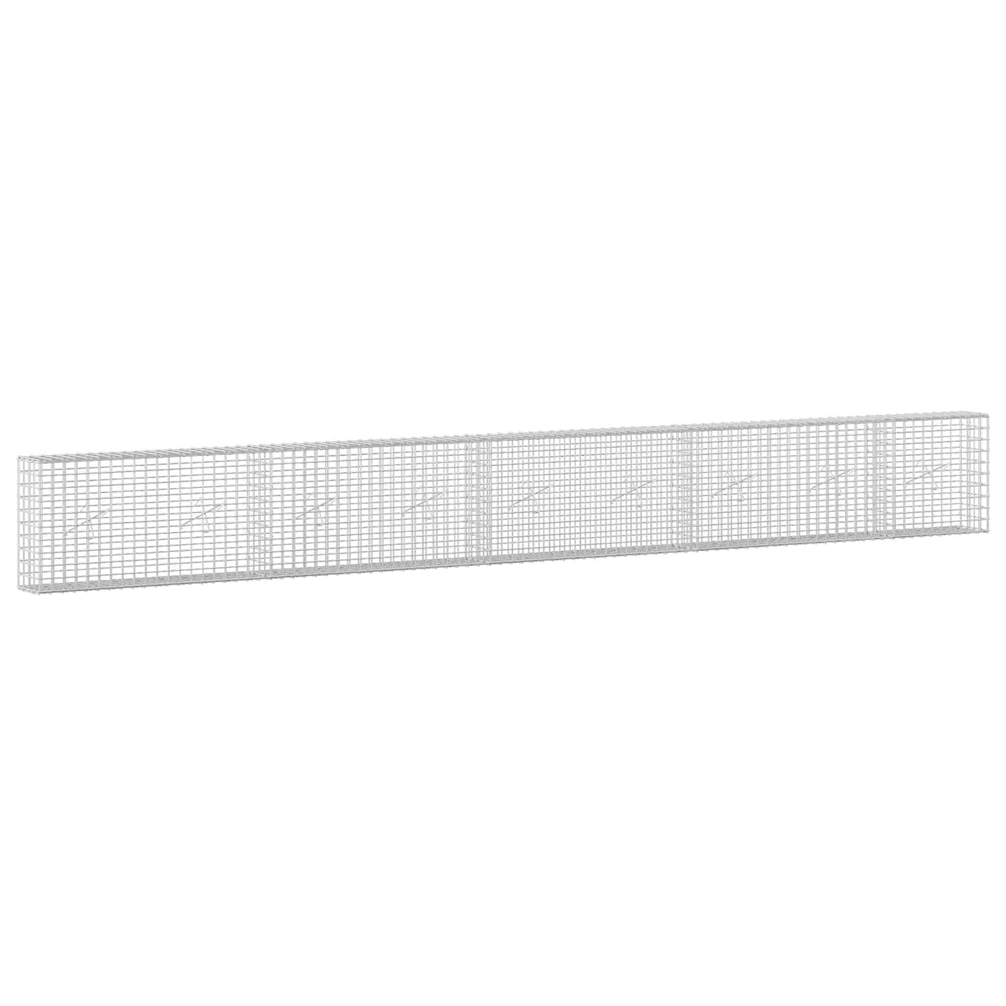 vidaXL Γκαμπιόν με Σύρμα 3,5 mm και Πλέγμα 5x5 cm 450x20x50 εκ