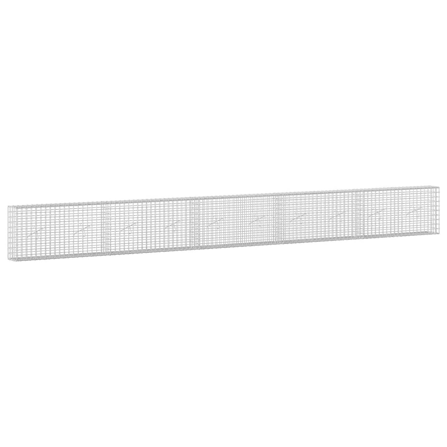 vidaXL Γκαμπιόν με Σύρμα 3,5 mm και Πλέγμα 5x5 cm 500x20x50 εκ