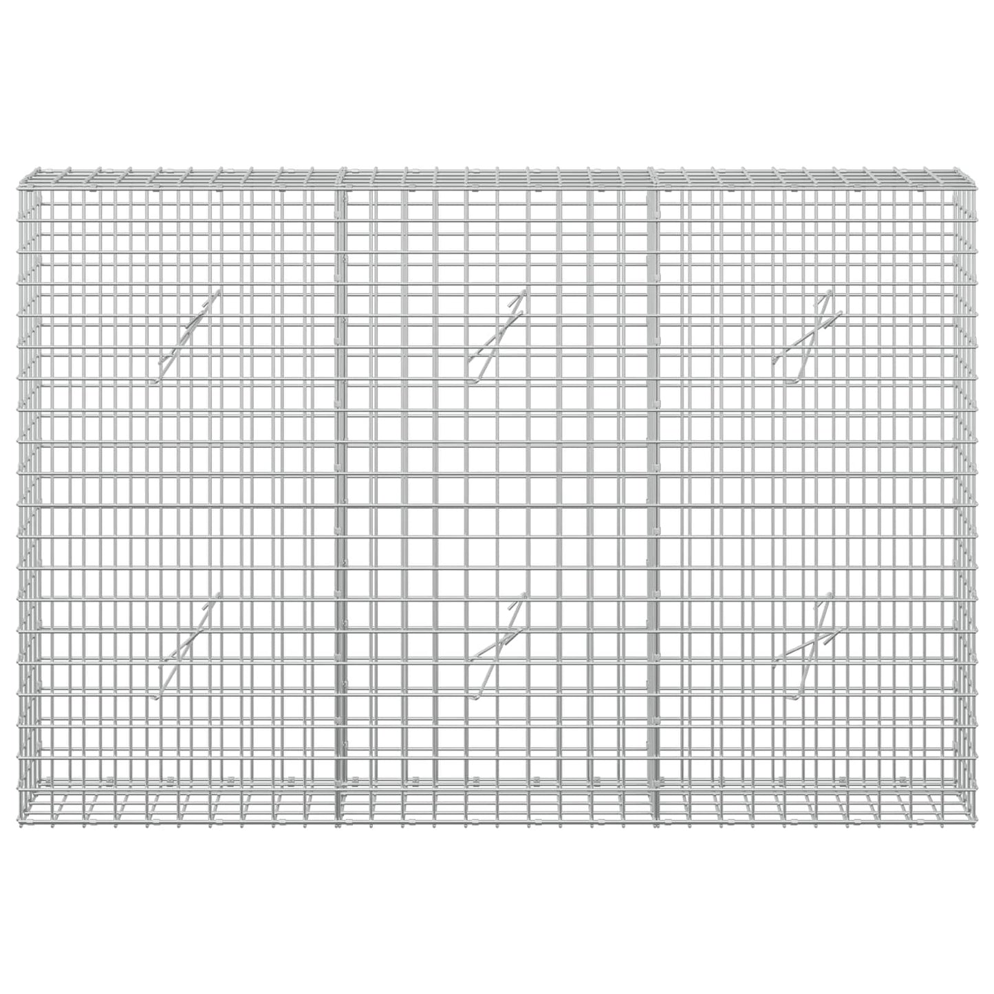 vidaXL Γκαμπιόν με Σύρμα 3,5 mm και Πλέγμα 5x5 cm 150x20x100 εκ