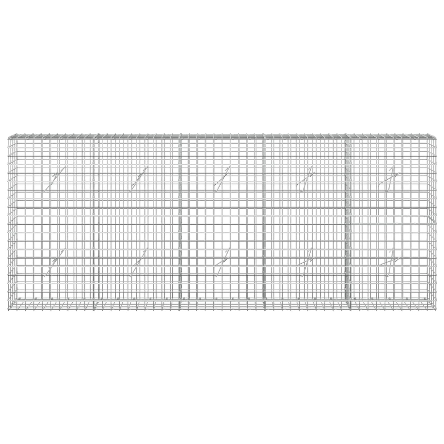 vidaXL Γκαμπιόν με Σύρμα 3,5 mm και Πλέγμα 5x5 cm 250x20x100 εκ