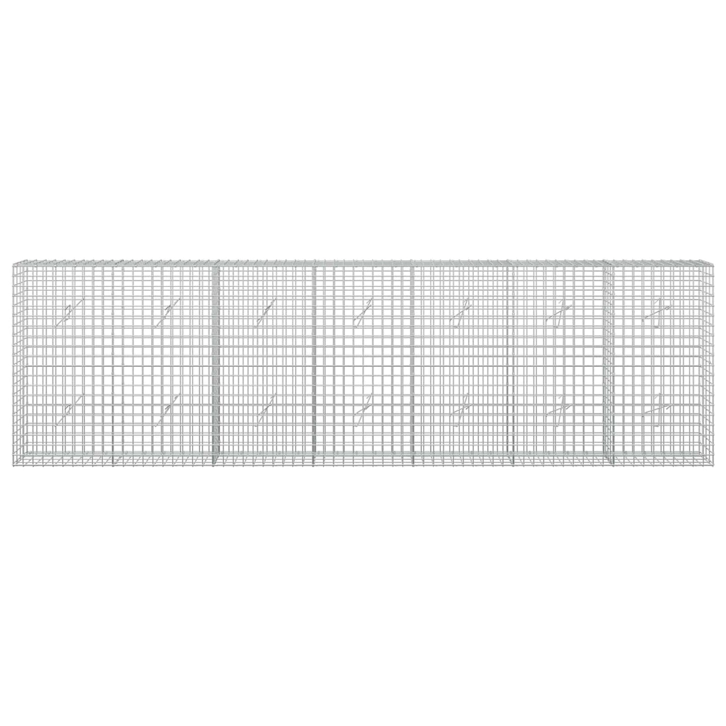 vidaXL Γκαμπιόν με Σύρμα 3,5 mm και Πλέγμα 5x5 cm 350x20x100 εκ