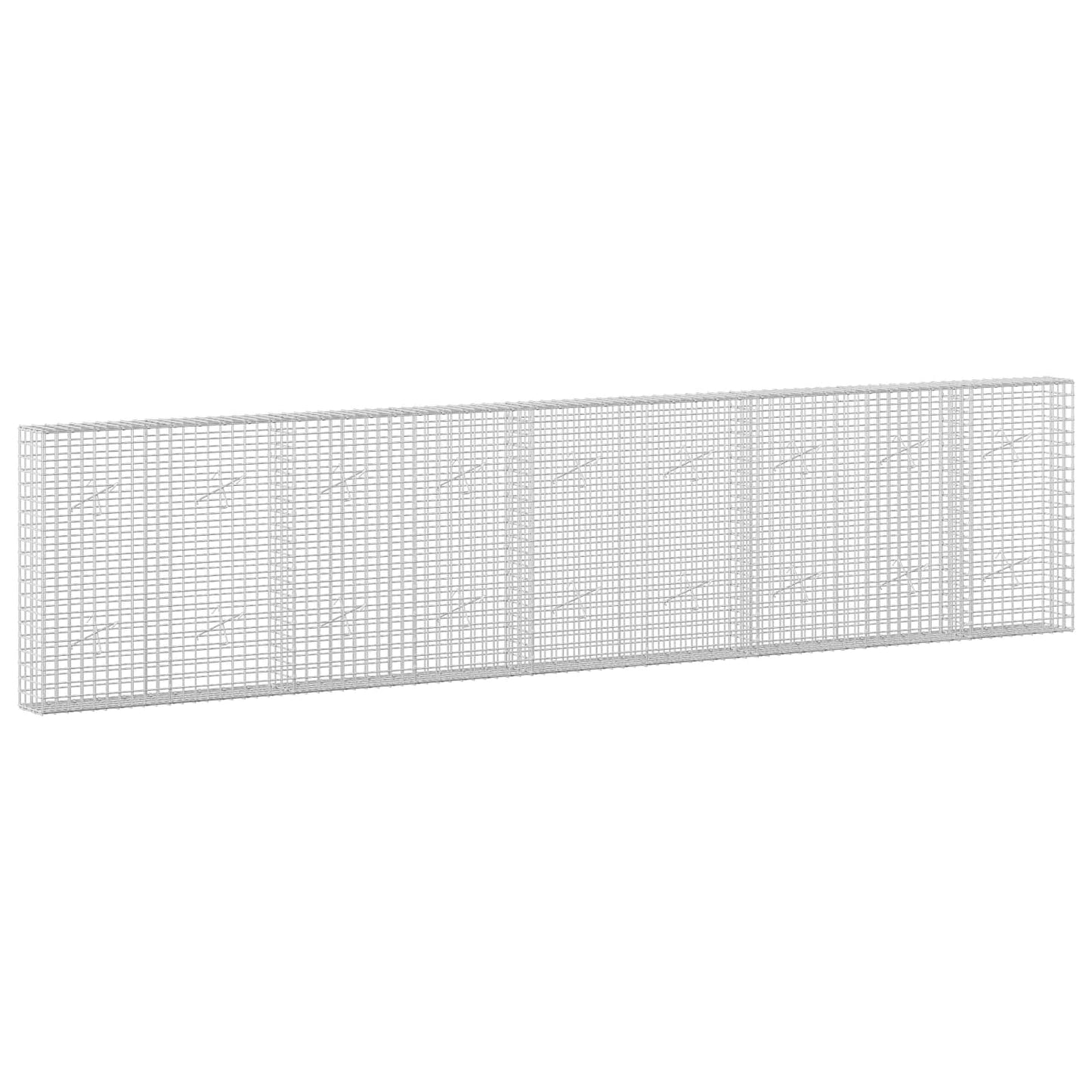 vidaXL Γκαμπιόν με Σύρμα 3,5 mm και Πλέγμα 5x5 cm 450x20x100 εκ