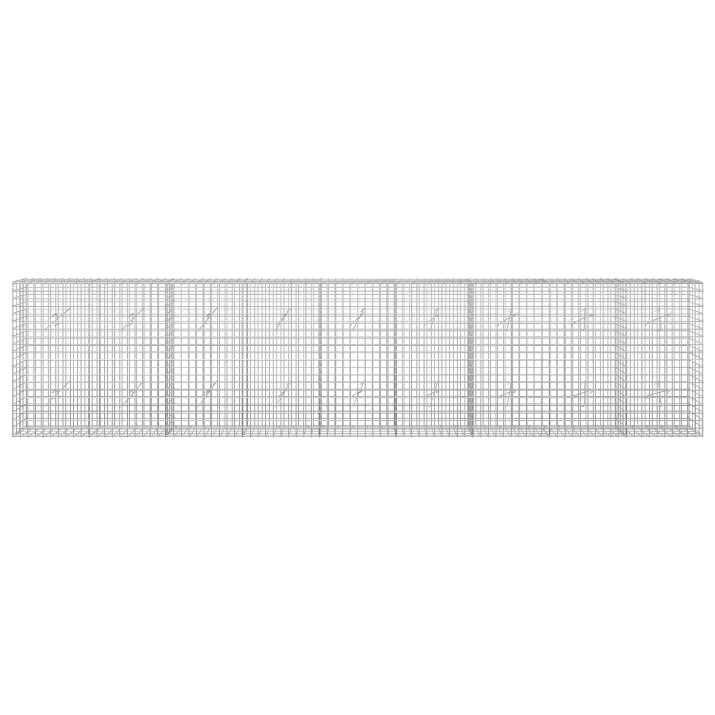 vidaXL Γκαμπιόν με Σύρμα 3,5 mm και Πλέγμα 5x5 cm 450x20x100 εκ