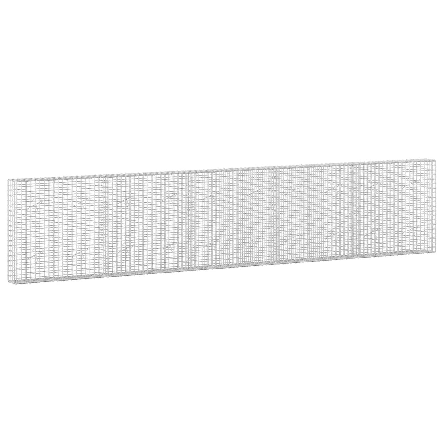 vidaXL Γκαμπιόν με Σύρμα 3,5 mm και Πλέγμα 5x5 cm 500x20x100 εκ