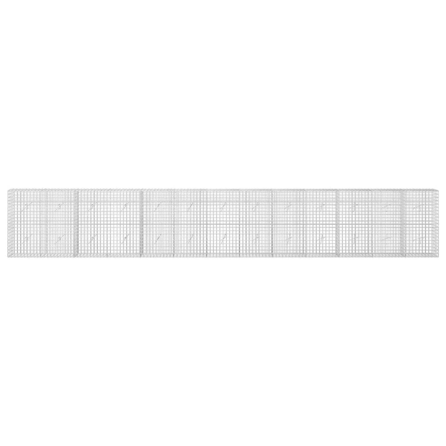 vidaXL Γκαμπιόν με Σύρμα 3,5 mm και Πλέγμα 5x5 cm 650x20x100 εκ