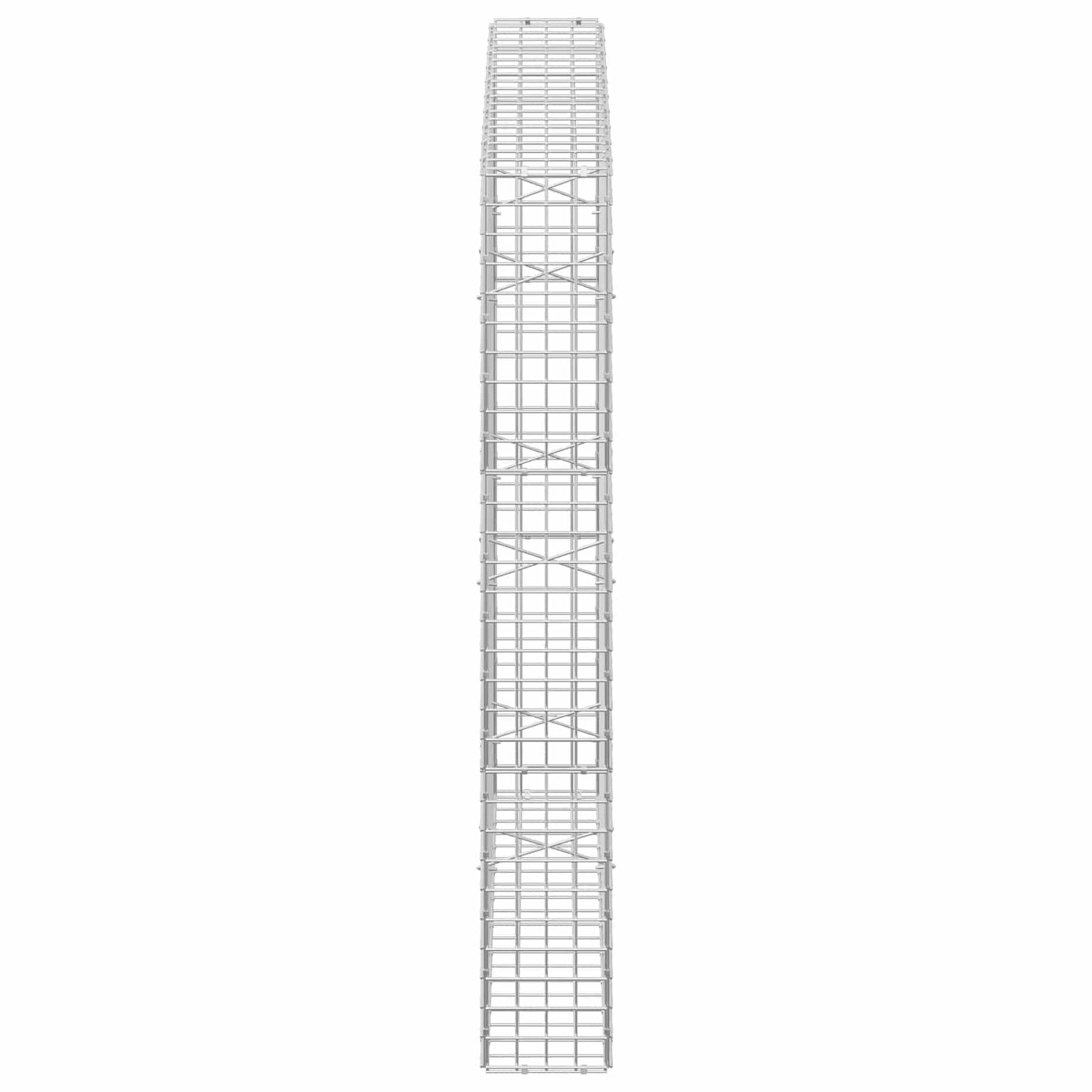 vidaXL Γκαμπιόν με Σύρμα 3,5 mm και Πλέγμα 5x5 cm 100x20x150 εκ