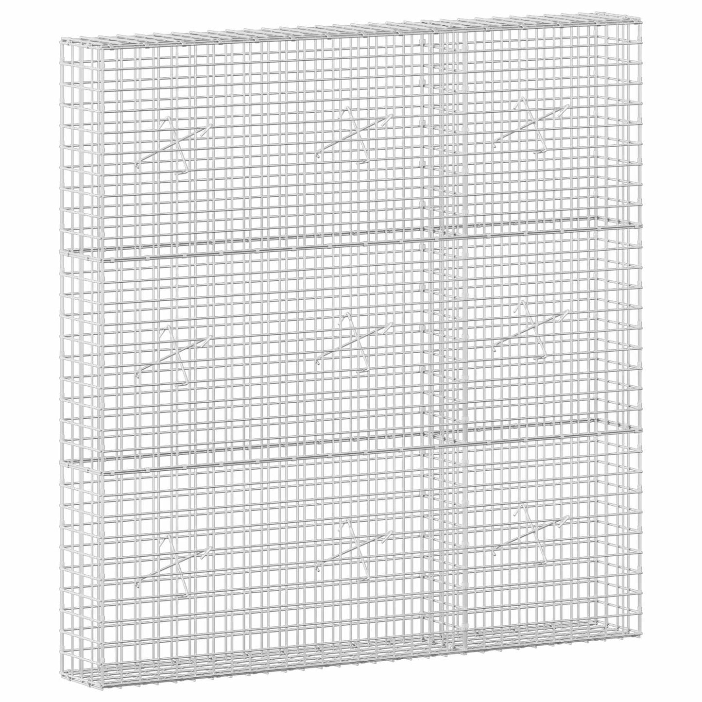 vidaXL Γκαμπιόν με Σύρμα 3,5 mm και Πλέγμα 5x5 cm 150x20x150 εκ