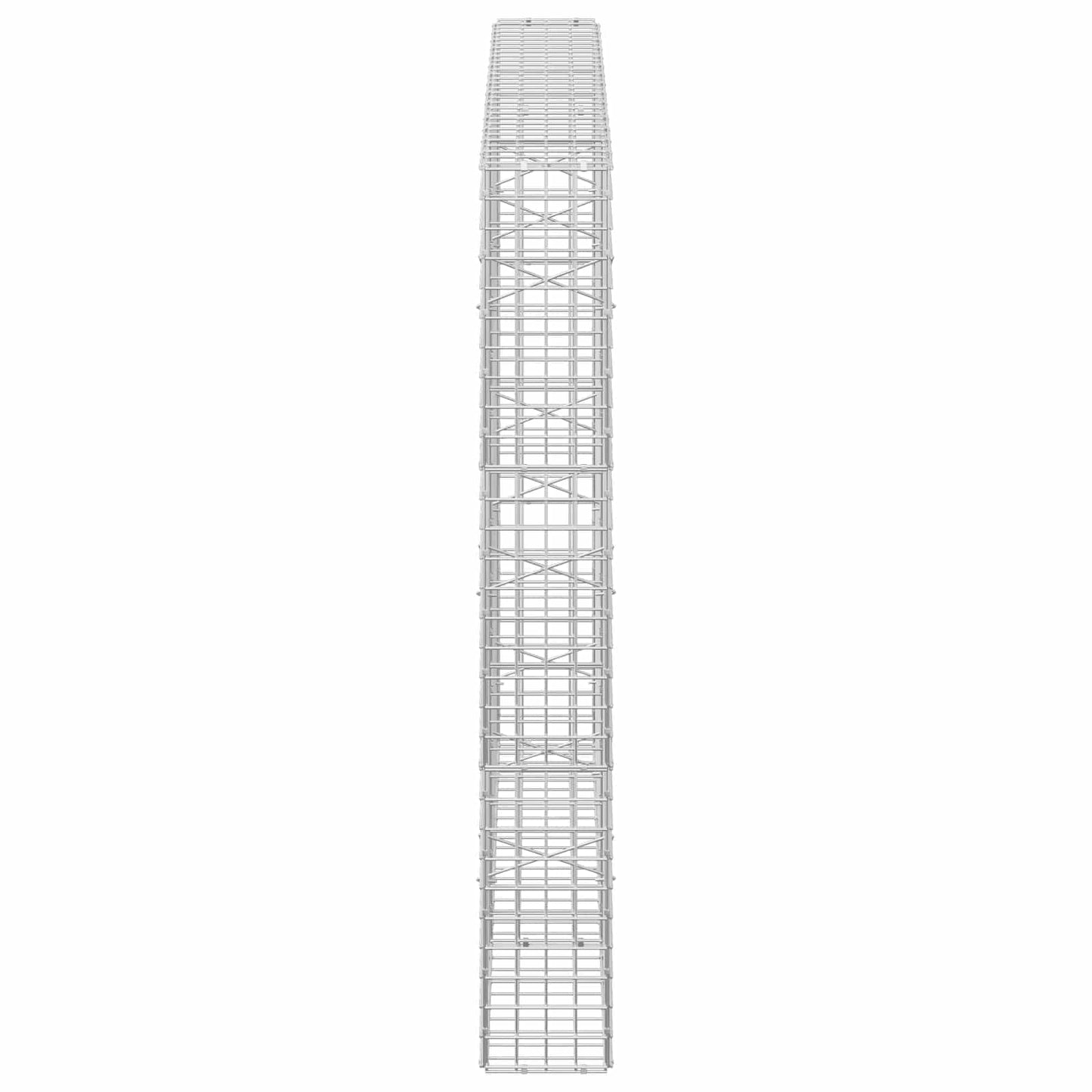 vidaXL Γκαμπιόν με Σύρμα 3,5 mm και Πλέγμα 5x5 cm 150x20x150 εκ