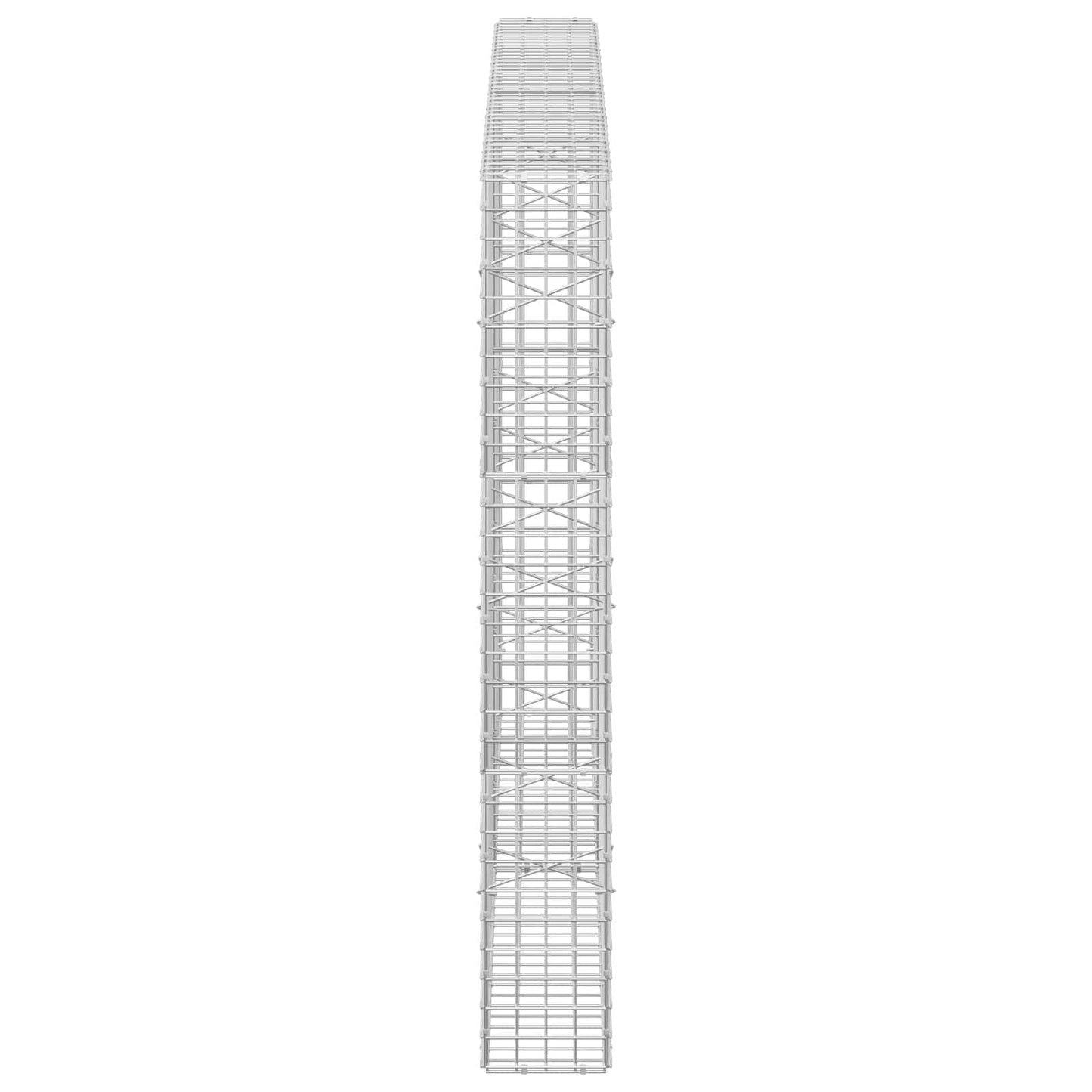 vidaXL Γκαμπιόν με Σύρμα 3,5 mm και Πλέγμα 5x5 cm 200x20x150 εκ