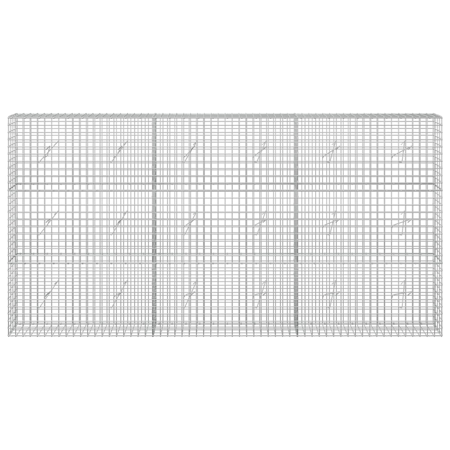 vidaXL Γκαμπιόν με Σύρμα 3,5 mm και Πλέγμα 5x5 cm 300x20x150 εκ