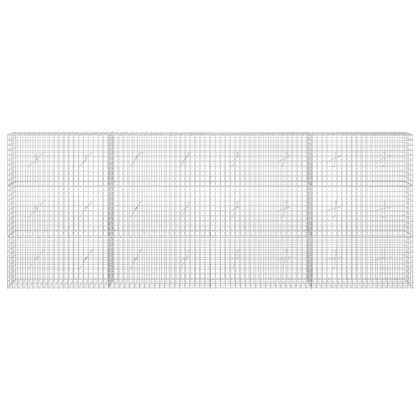 vidaXL Γκαμπιόν με Σύρμα 3,5 mm και Πλέγμα 5x5 cm 400x20x150 εκ
