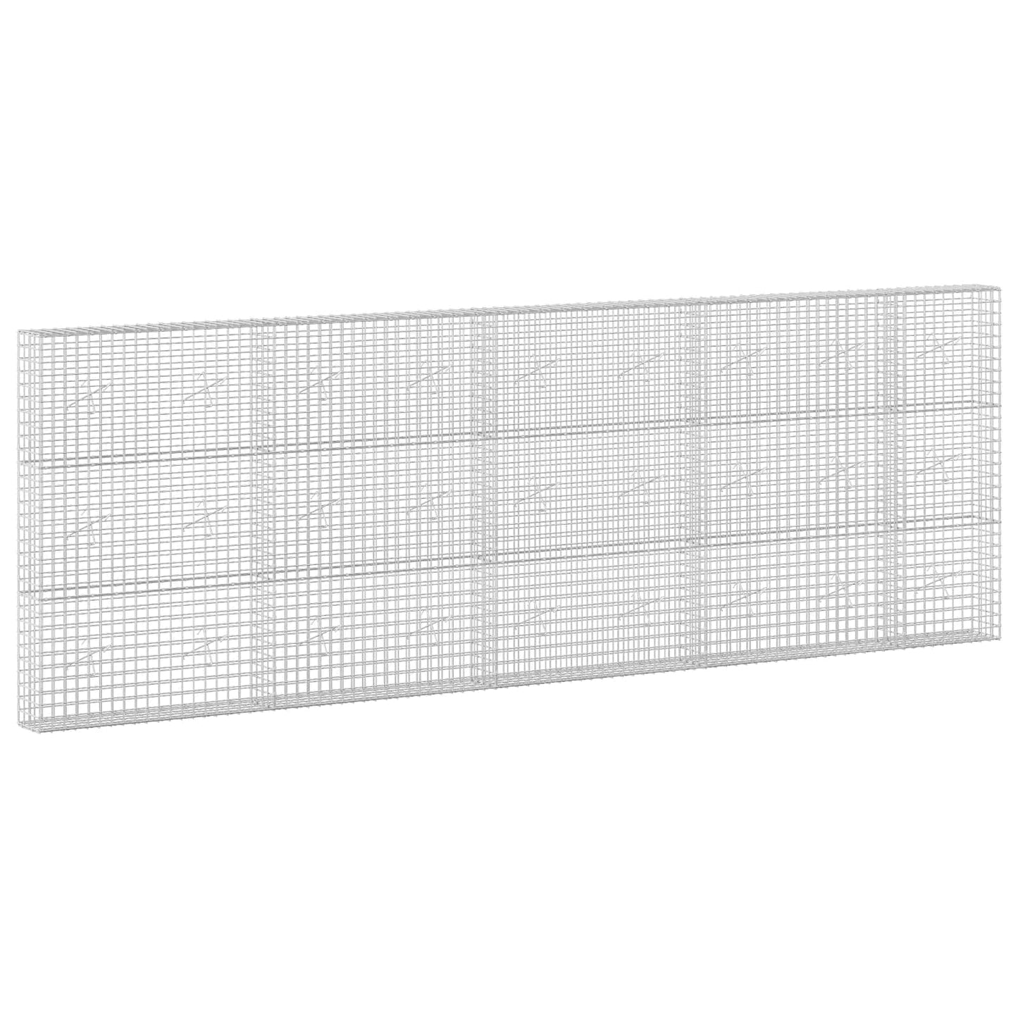 vidaXL Γκαμπιόν με Σύρμα 3,5 mm και Πλέγμα 5x5 cm 450x20x150 εκ