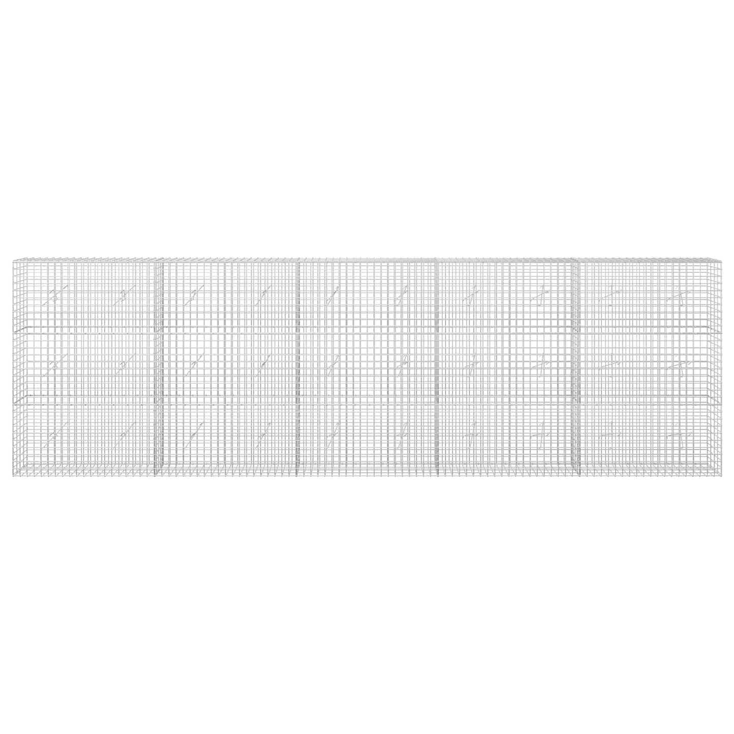 vidaXL Γκαμπιόν με Σύρμα 3,5 mm και Πλέγμα 5x5 cm 500x20x150 εκ