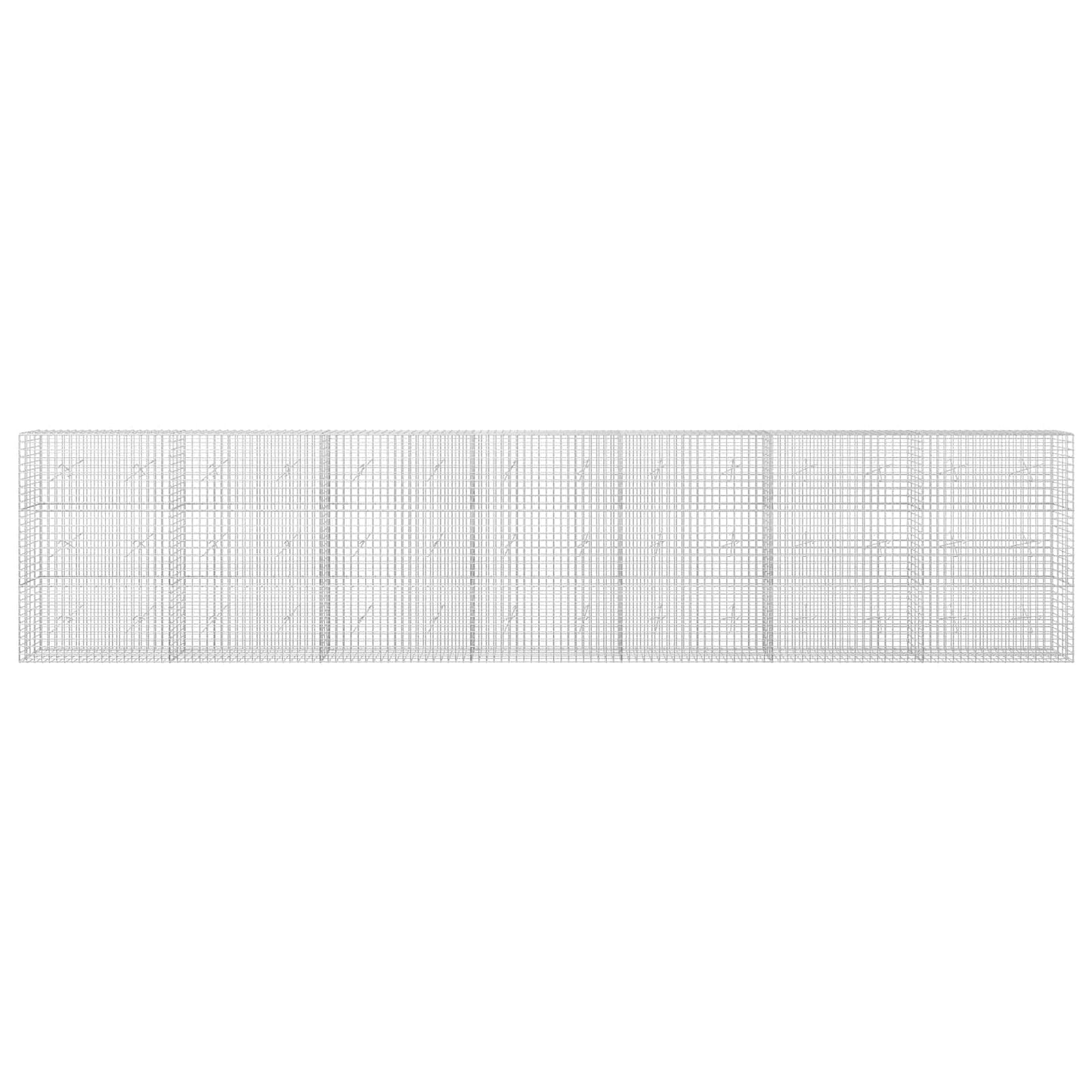 vidaXL Γκαμπιόν με Σύρμα 3,5 mm και Πλέγμα 5x5 cm 700x20x150 εκ