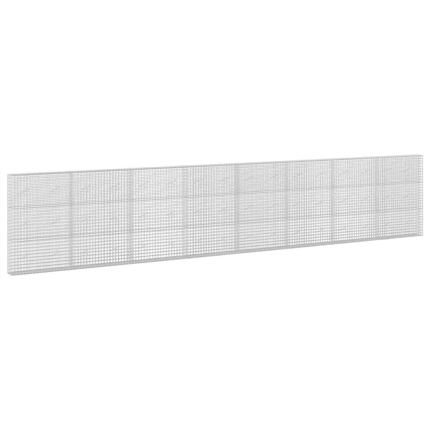 vidaXL Γκαμπιόν με Σύρμα 3,5 mm και Πλέγμα 5x5 cm 800x20x150 εκ