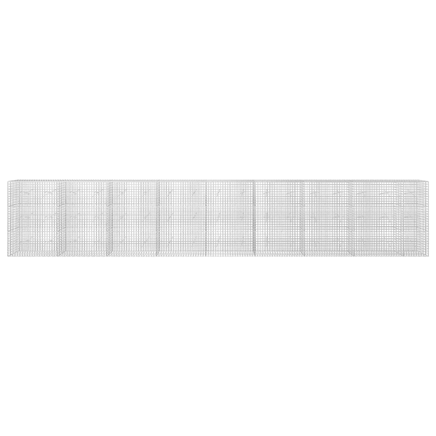 vidaXL Γκαμπιόν με Σύρμα 3,5 mm και Πλέγμα 5x5 cm 850x20x150 εκ