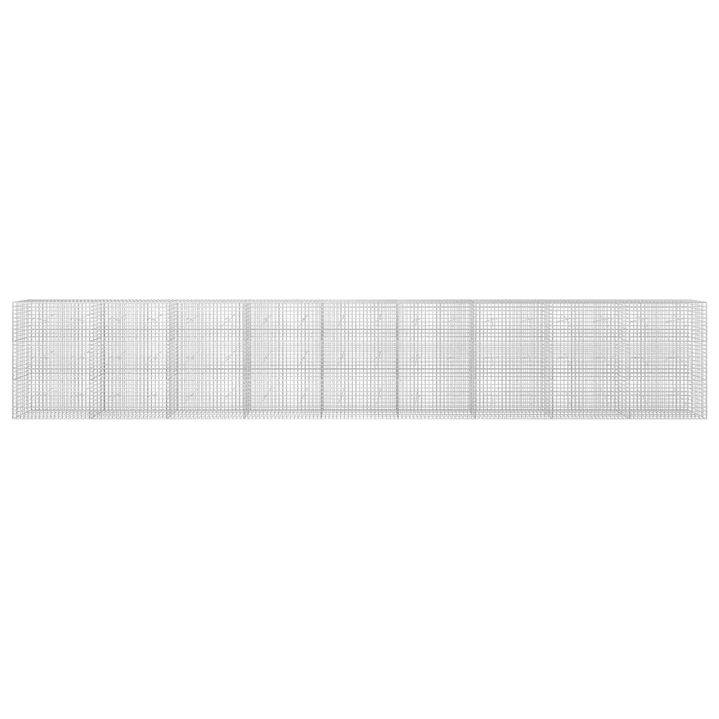 vidaXL Γκαμπιόν με Σύρμα 3,5 mm και Πλέγμα 5x5 cm 900x20x150 εκ.