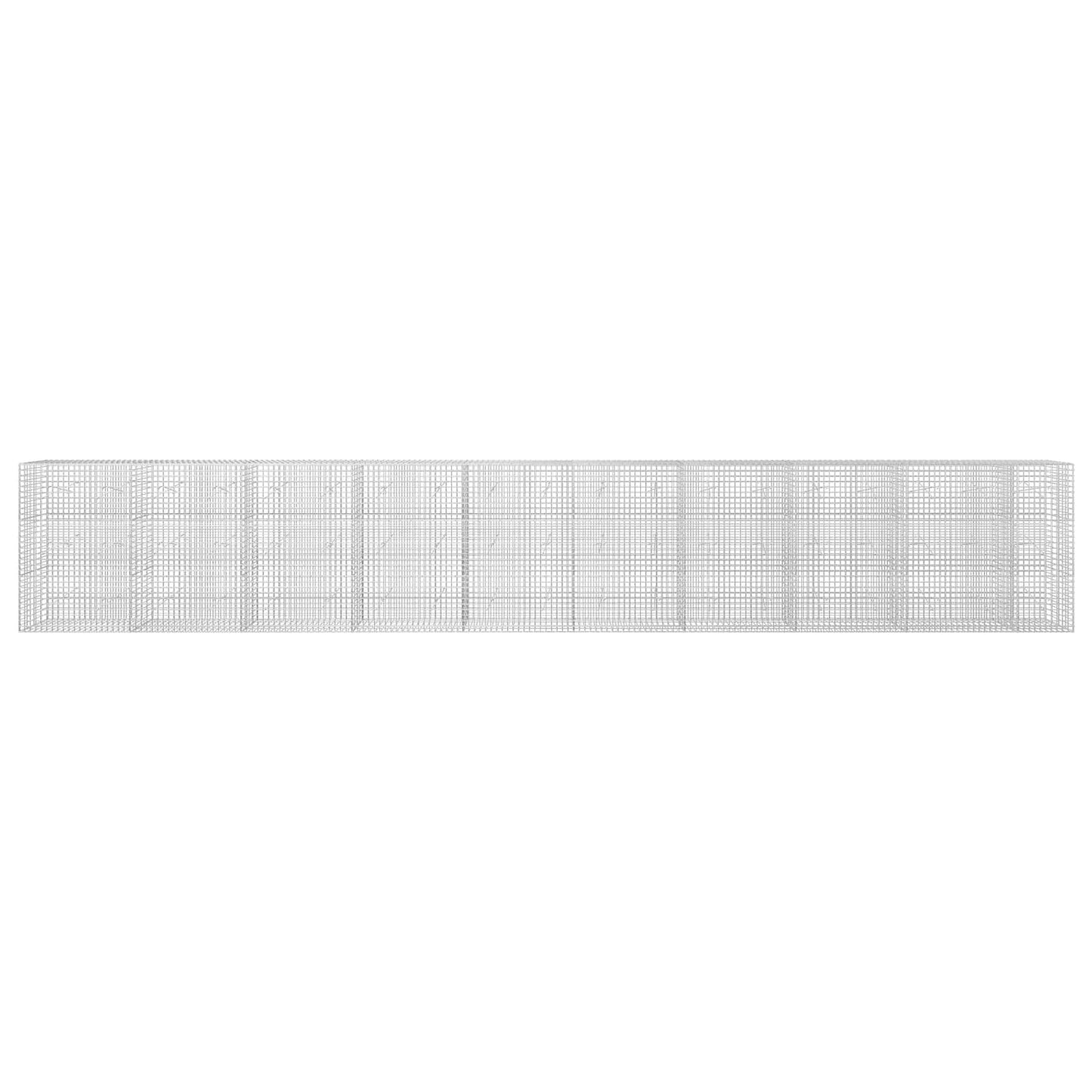 vidaXL Γκαμπιόν με Σύρμα 3,5 mm και Πλέγμα 5x5 cm 950x20x150 εκ