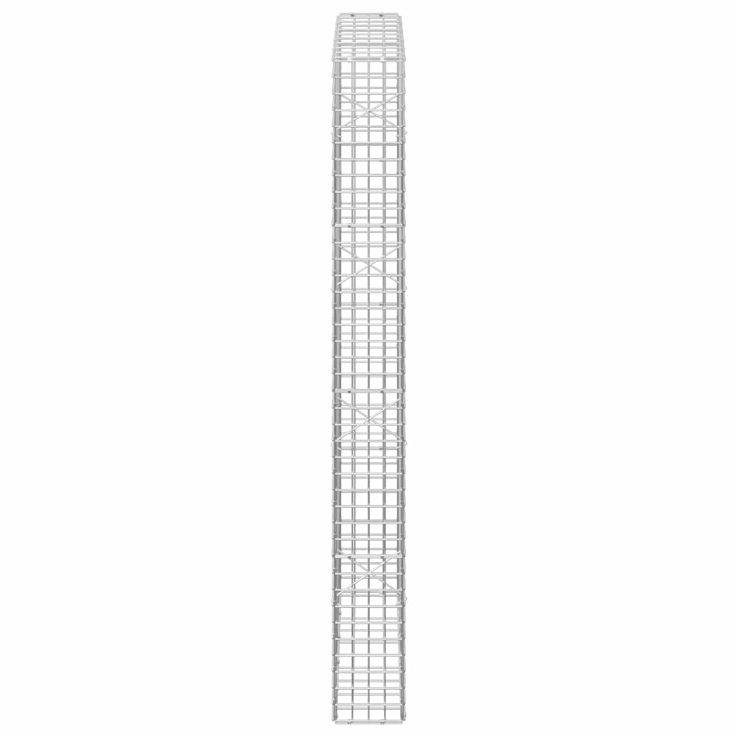 vidaXL Γκαμπιόν με Σύρμα 3,5 mm και Πλέγμα 5x5 cm 50x20x200 εκ
