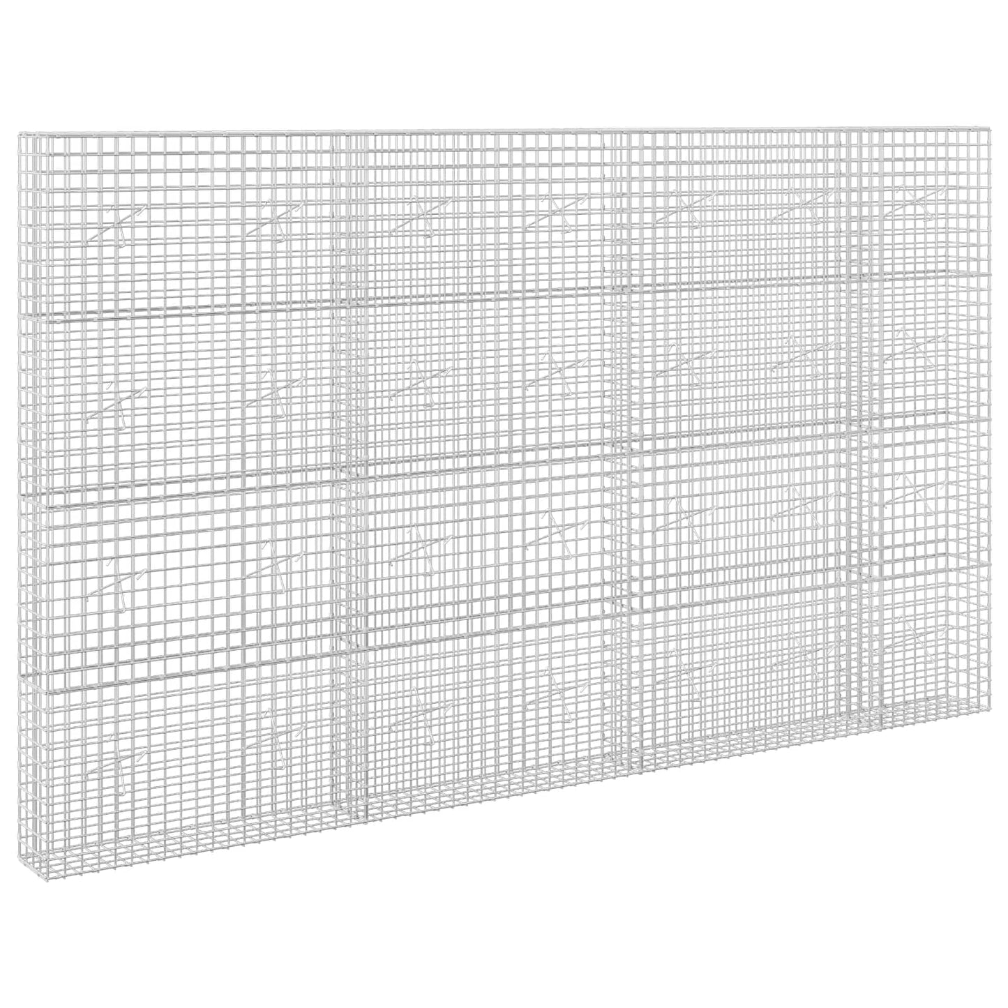 vidaXL Γκαμπιόν με Σύρμα 3,5 mm και Πλέγμα 5x5 cm 350x20x200 εκ.