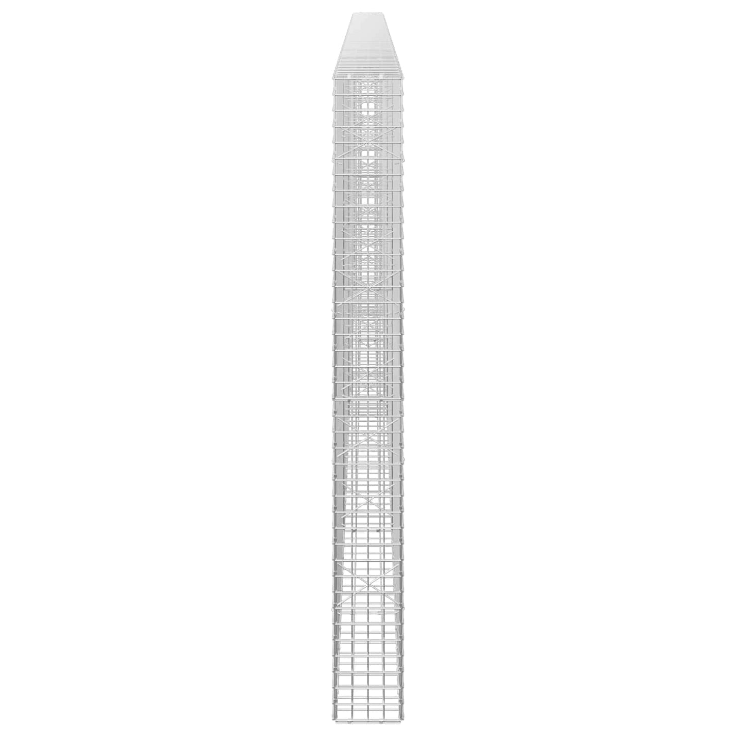 vidaXL Γκαμπιόν με Σύρμα 3,5 mm και Πλέγμα 5x5 cm 400x20x200 εκ