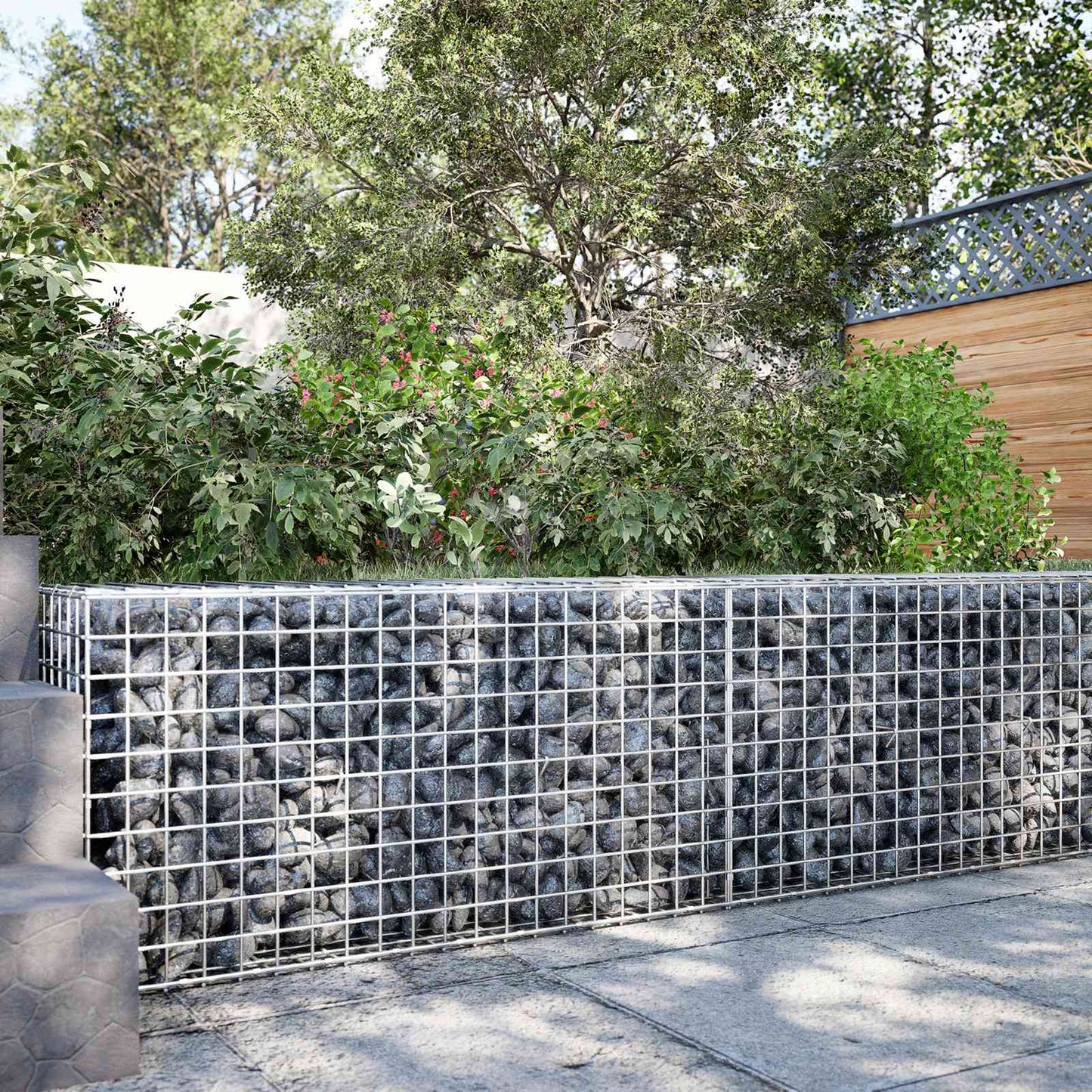 vidaXL Γκαμπιόν με Σύρμα 3,5 mm και Πλέγμα 5x5 cm 150x30x50 εκ