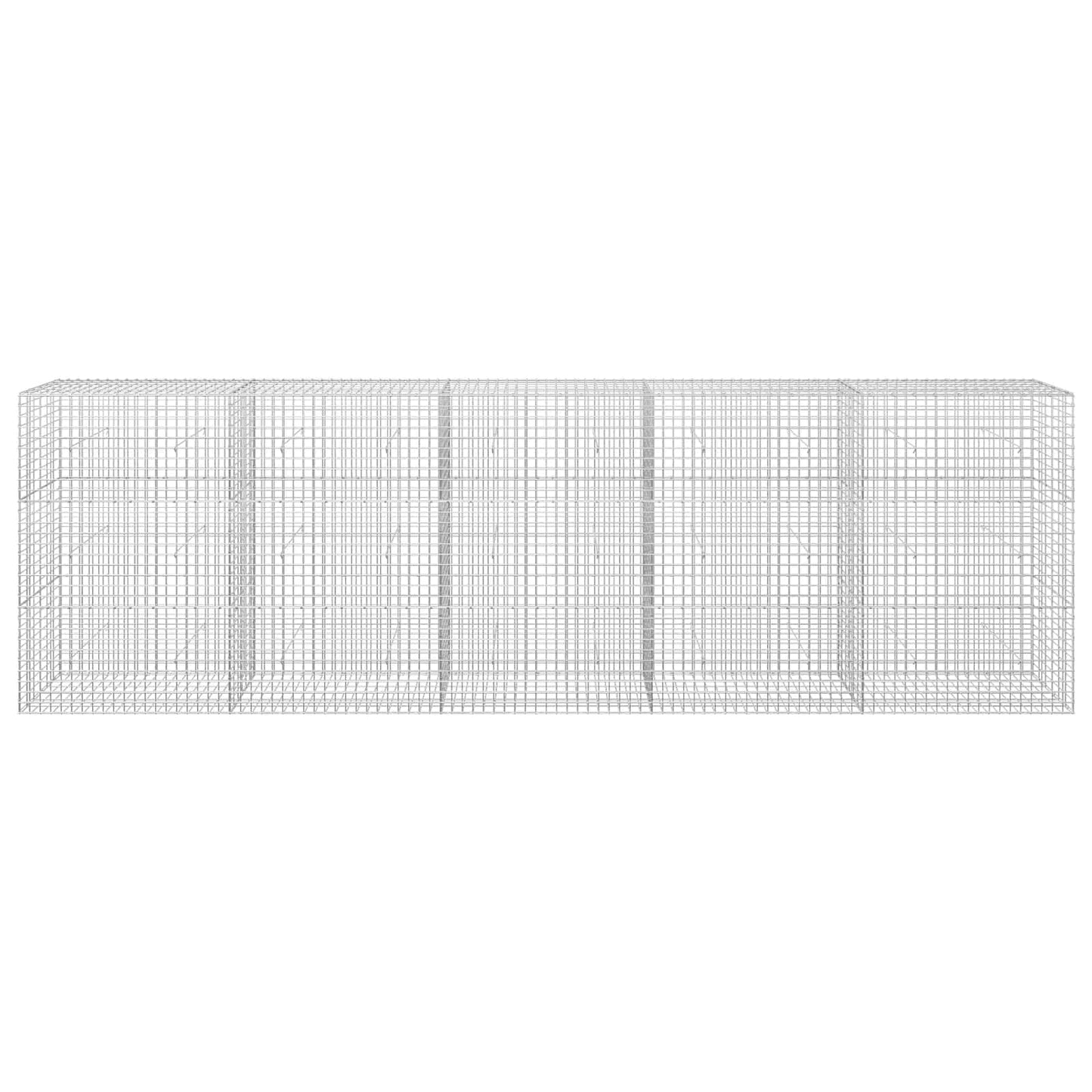 vidaXL Γκαμπιόν με Σύρμα 3,5 mm και Πλέγμα 5x5 cm 500x30x150 εκ