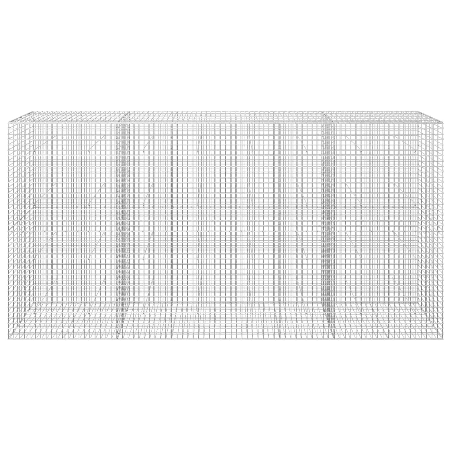 vidaXL Γκαμπιόν με Σύρμα 3,5 mm και Πλέγμα 5x5 cm 400x30x200 εκ