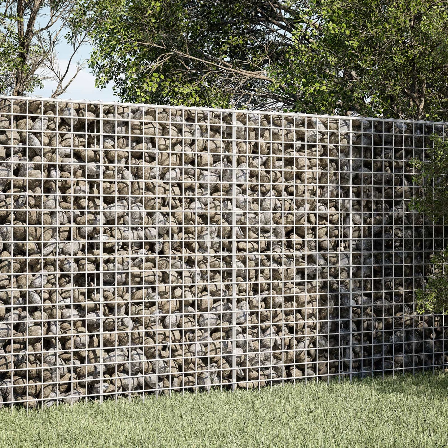 vidaXL Γκαμπιόν με Σύρμα 3,5 mm και Πλέγμα 5x5 cm 150x50x100 εκ.