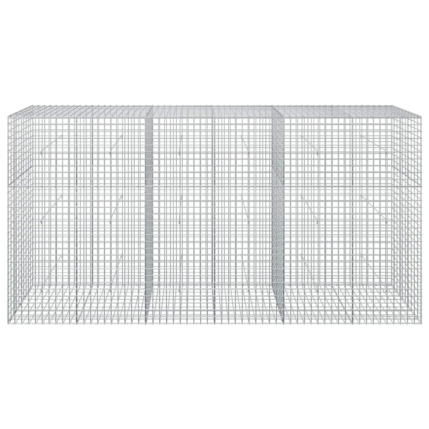vidaXL Γκαμπιόν με Σύρμα 3,5 mm και Πλέγμα 5x5 cm 300x50x150 εκ.