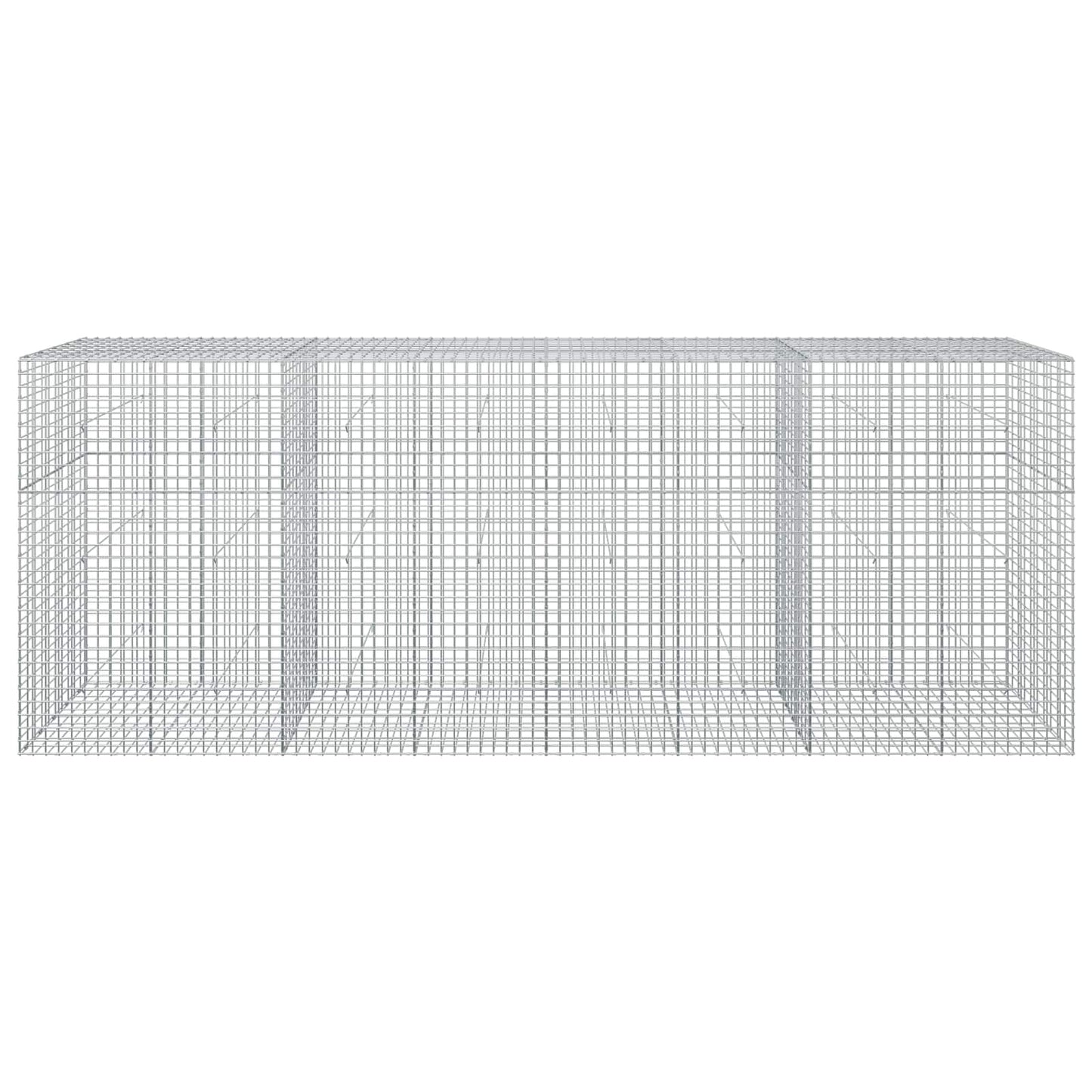 vidaXL Γκαμπιόν με Σύρμα 3,5 mm και Πλέγμα 5x5 cm 400x50x150 εκ