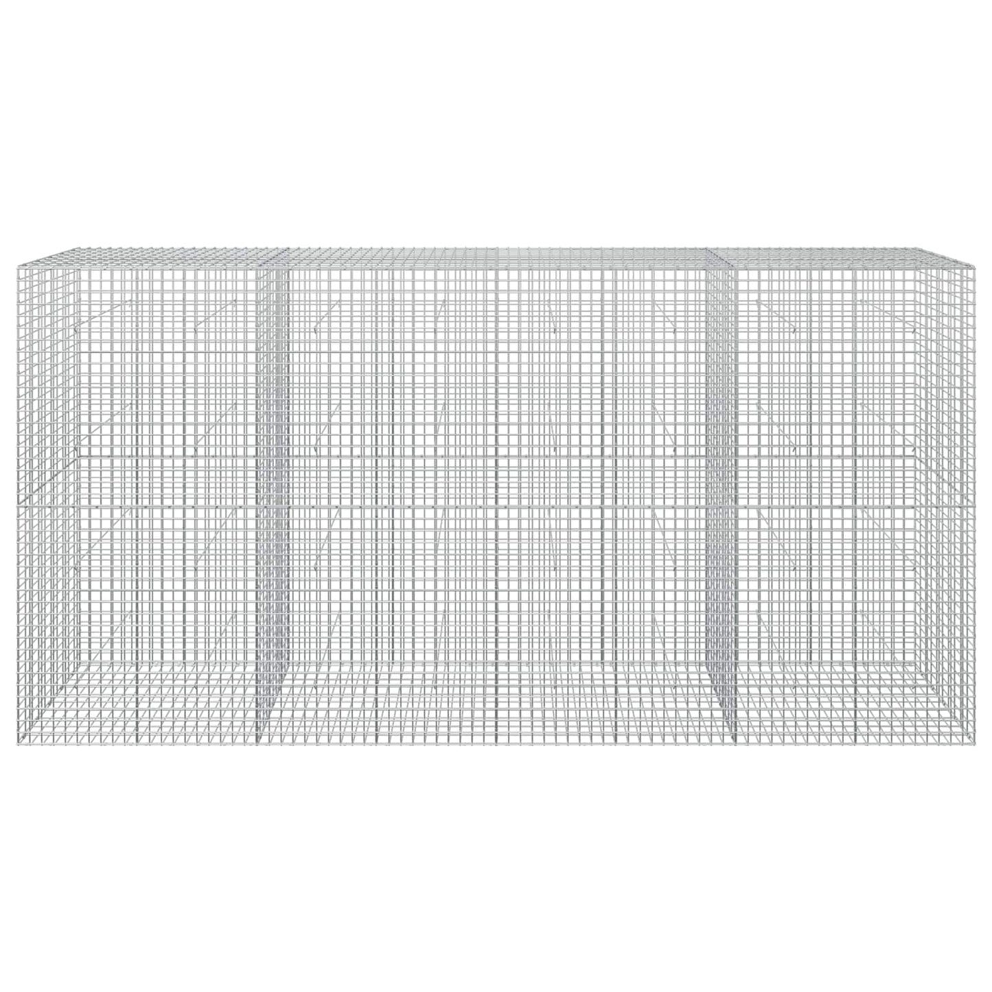 vidaXL Γκαμπιόν με Σύρμα 3,5 mm και Πλέγμα 5x5 cm 400x50x200 εκ