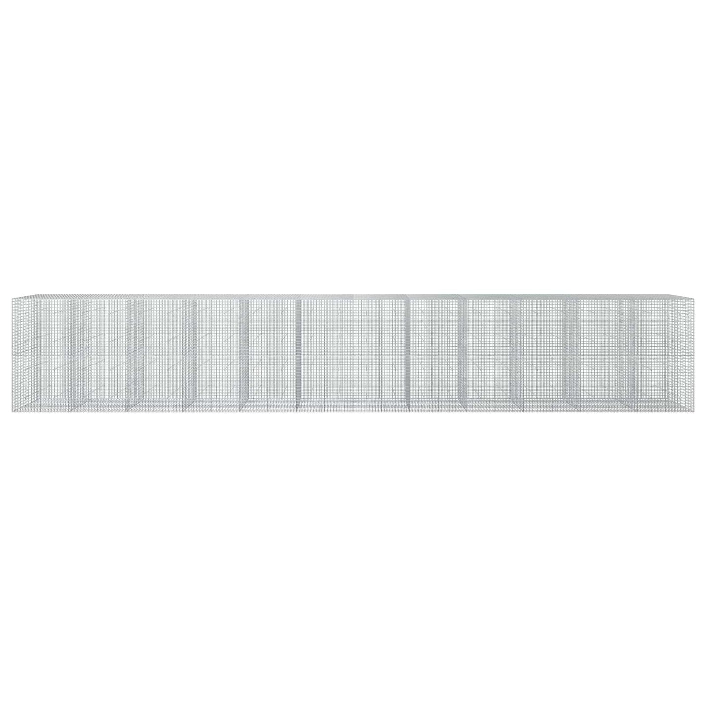 vidaXL Γκαμπιόν με Σύρμα 3,5 mm και Πλέγμα 5x5 cm 1200x50x200 εκ