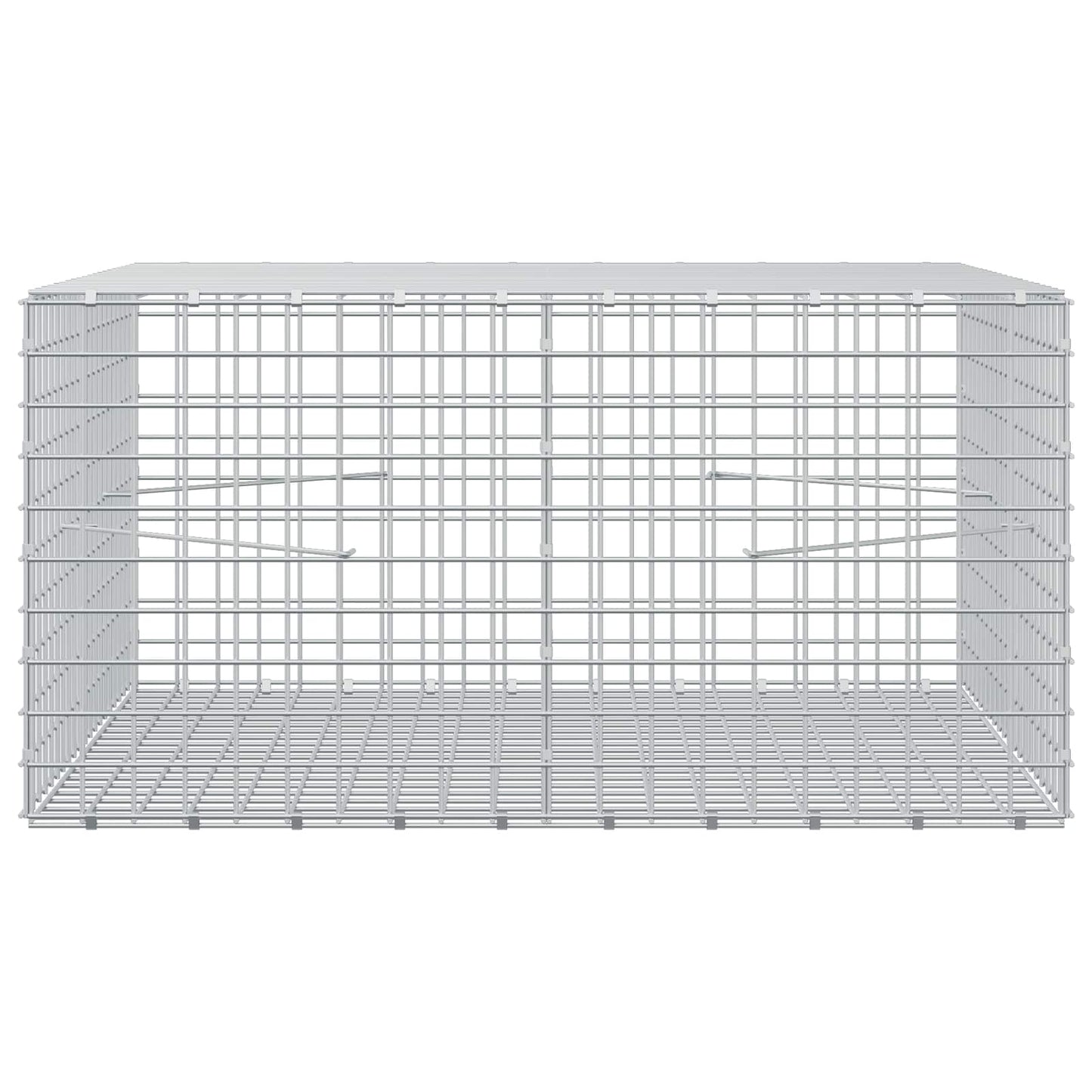 vidaXL Γκαμπιόν με Σύρμα 3,5 mm και Πλέγμα 5x5 cm 100x100x50 εκ