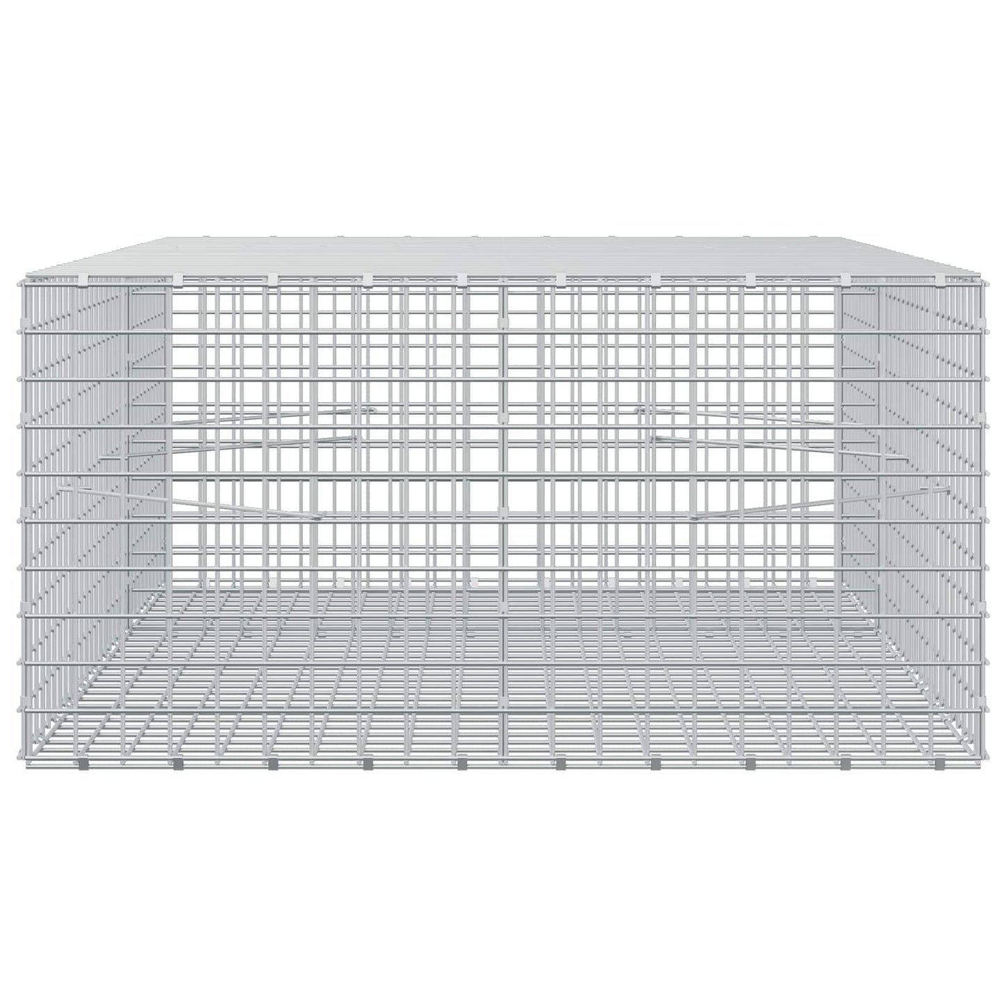 vidaXL Γκαμπιόν με Σύρμα 3,5 mm και Πλέγμα 5x5 cm 150x100x50 εκ