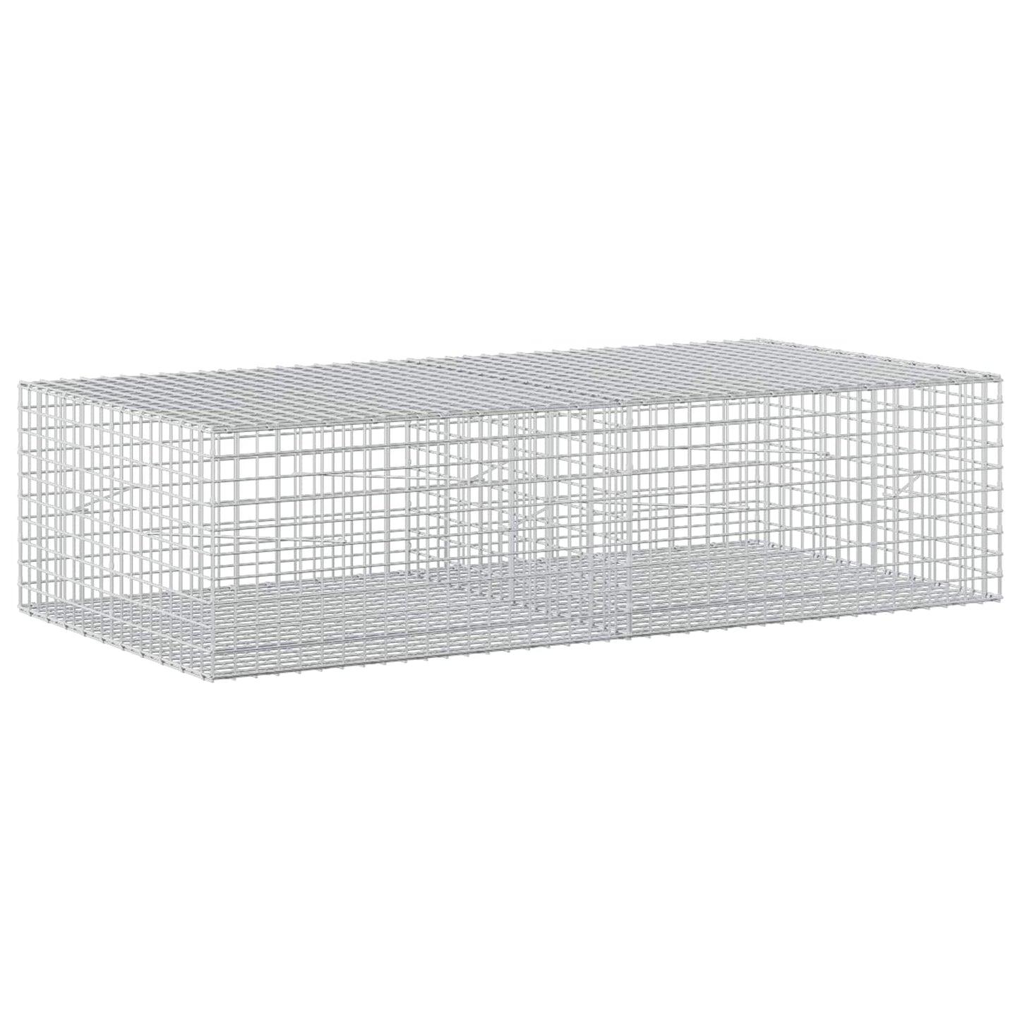 vidaXL Γκαμπιόν με Σύρμα 3,5 mm και Πλέγμα 5x5 cm 200x100x50 εκ