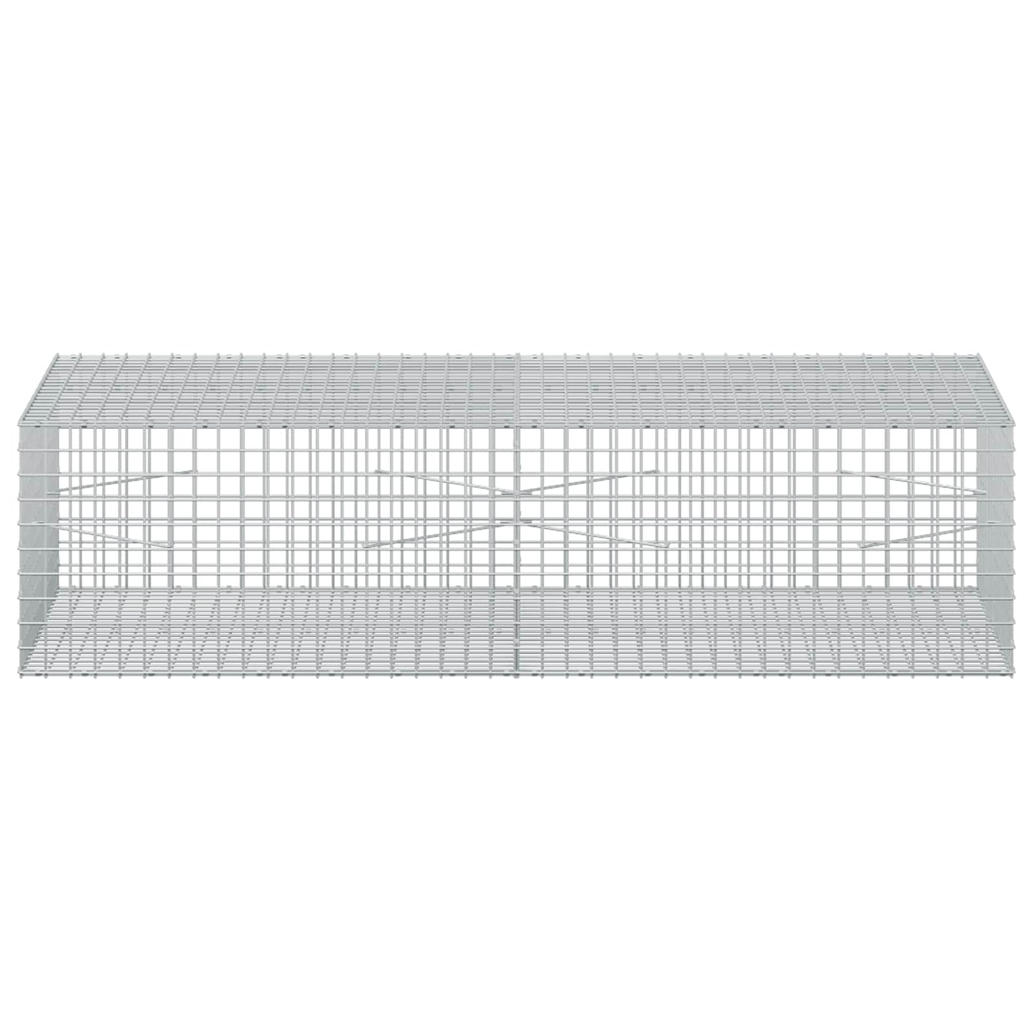 vidaXL Γκαμπιόν με Σύρμα 3,5 mm και Πλέγμα 5x5 cm 200x100x50 εκ
