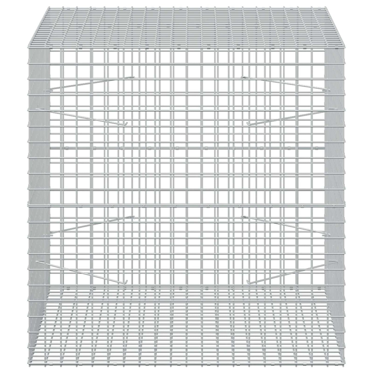 vidaXL Γκαμπιόν με Σύρμα 3,5 mm και Πλέγμα 5x5 cm 100x100x100 εκ.