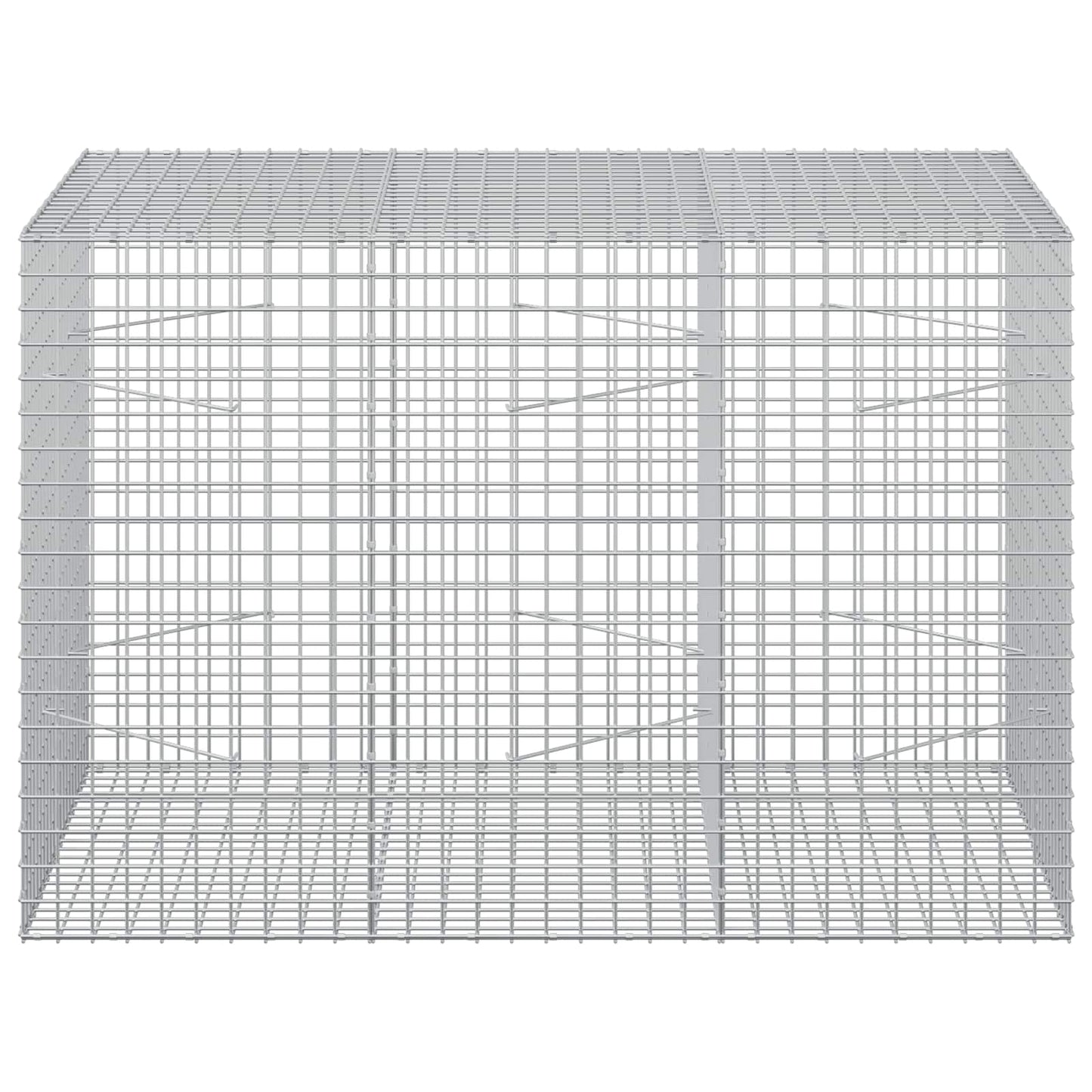 vidaXL Γκαμπιόν με Σύρμα 3,5 mm και Πλέγμα 5x5 cm 150x100x100 εκ.