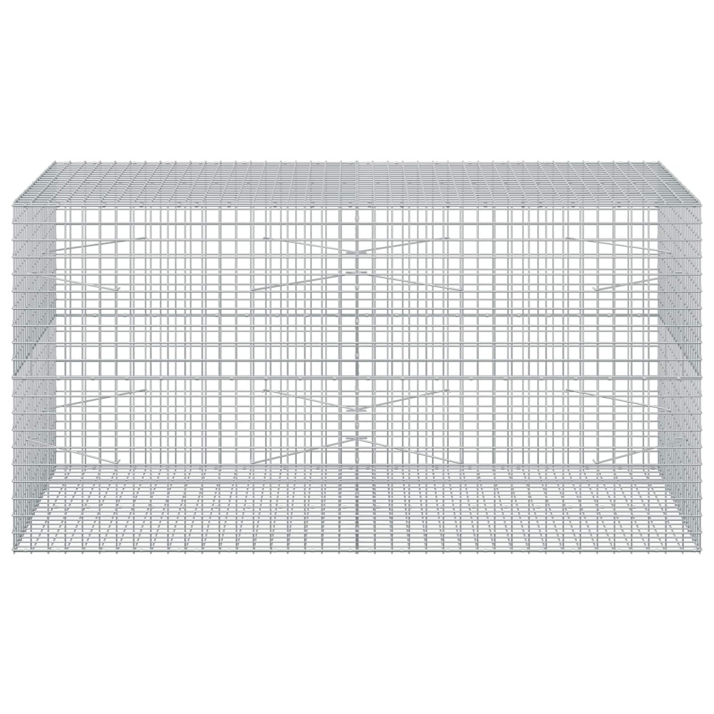 vidaXL Γκαμπιόν με Σύρμα 3,5 mm και Πλέγμα 5x5 cm 200x100x100 εκ.