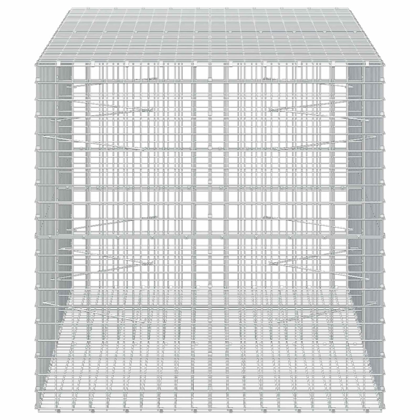 vidaXL Γκαμπιόν με Σύρμα 3,5 mm και Πλέγμα 5x5 cm 200x100x100 εκ.