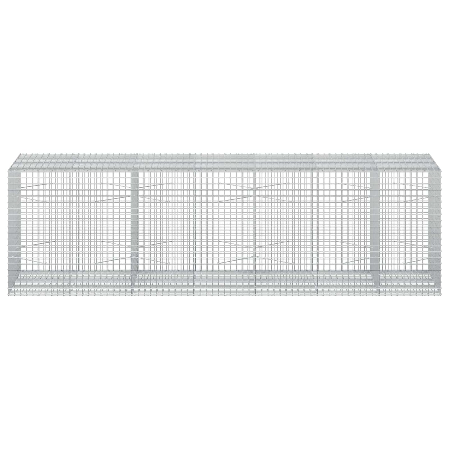 vidaXL Γκαμπιόν με Σύρμα 3,5 mm και Πλέγμα 5x5 cm 350x100x100 εκ.